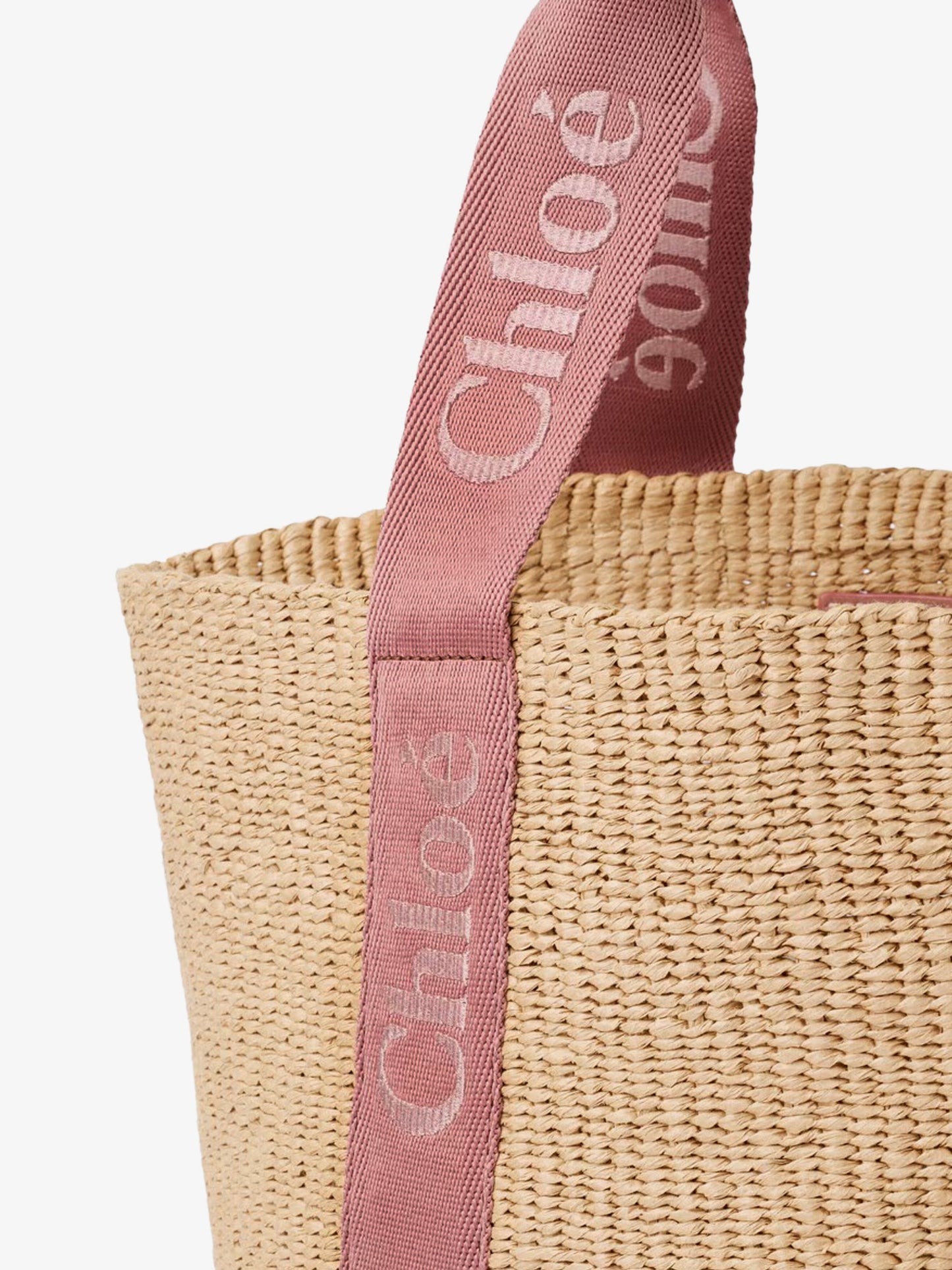 Woody Raffia Shoulder Bag