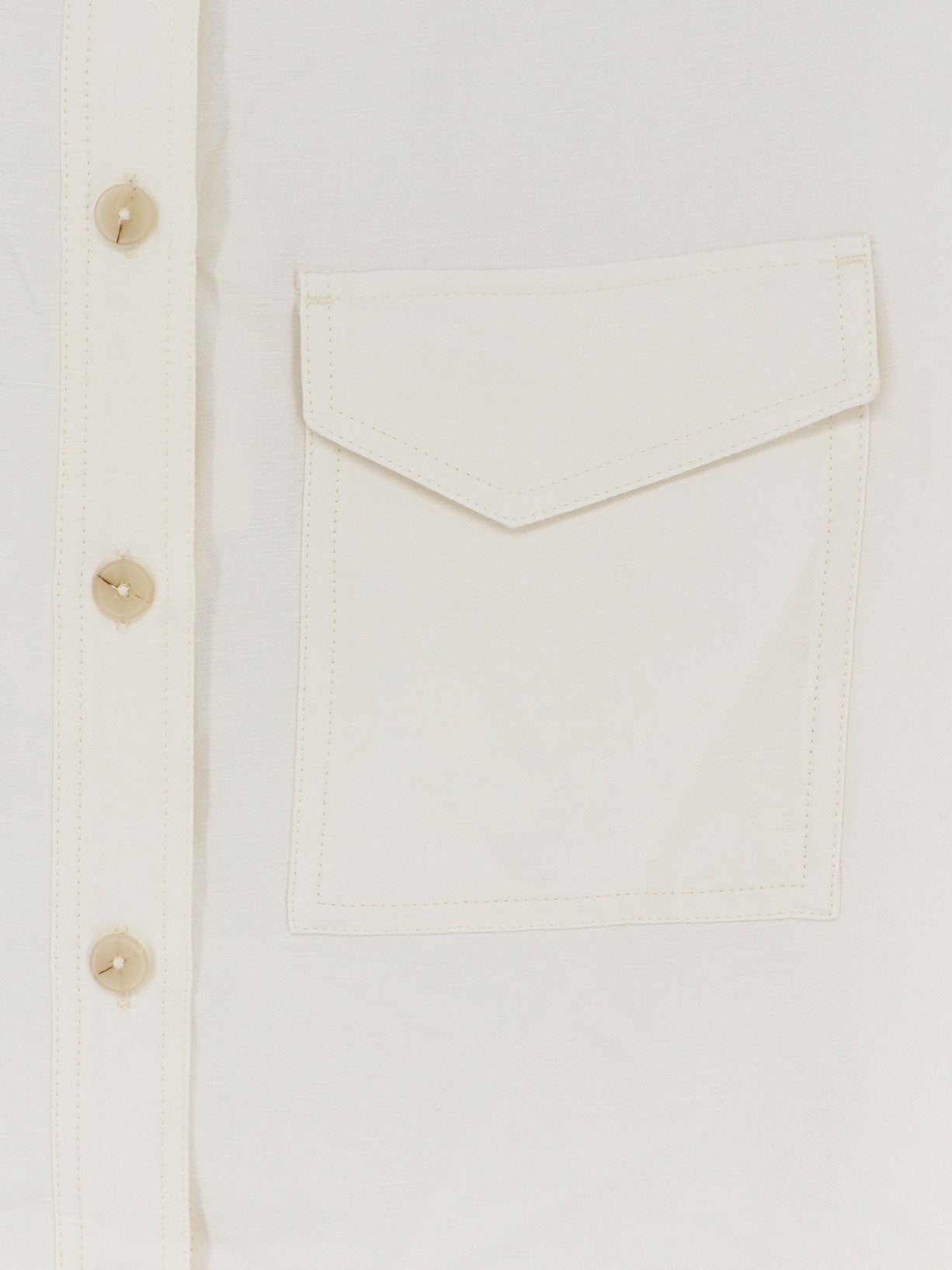 Linen and viscose shirt