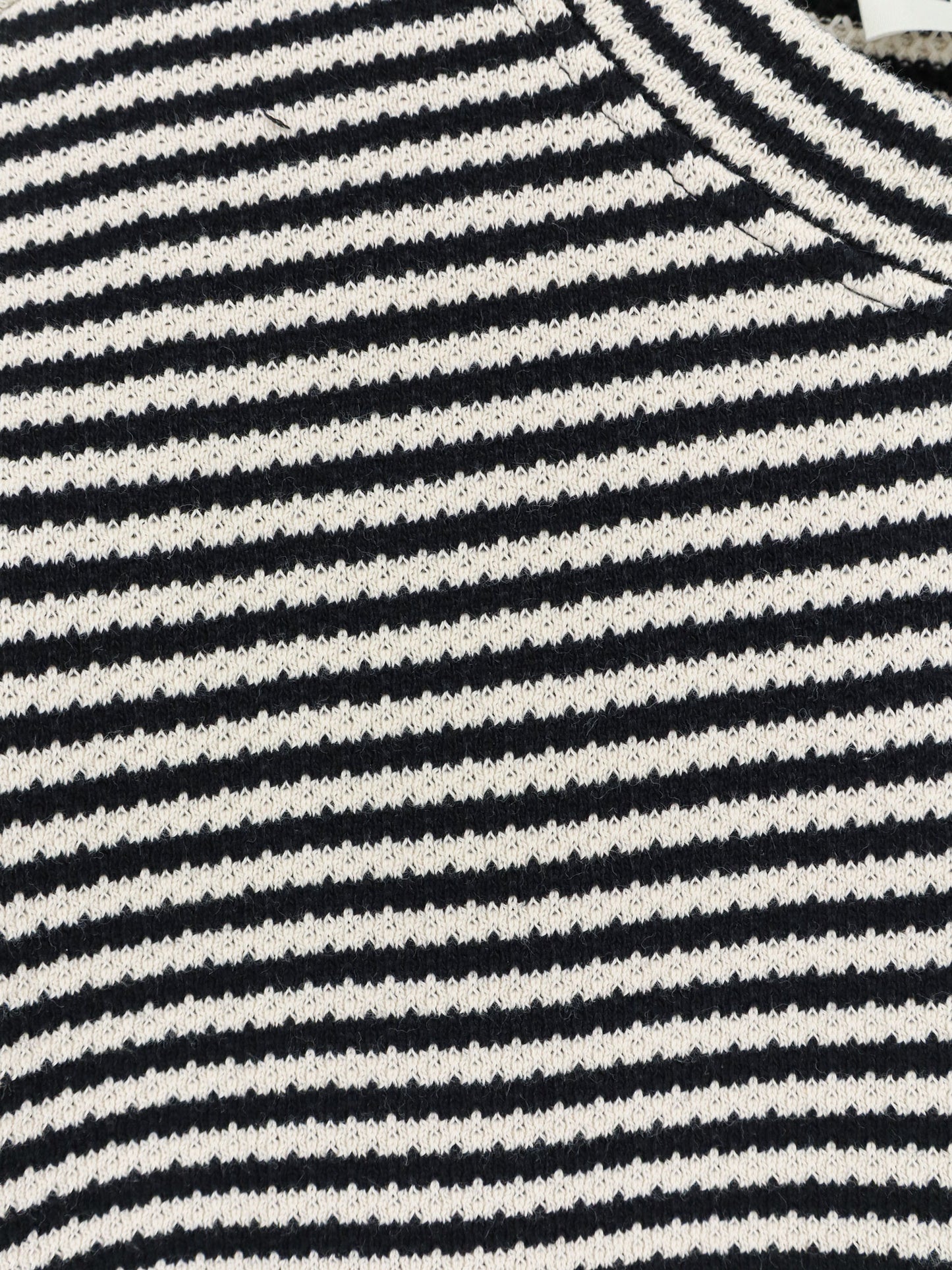 Striped cotton sweater