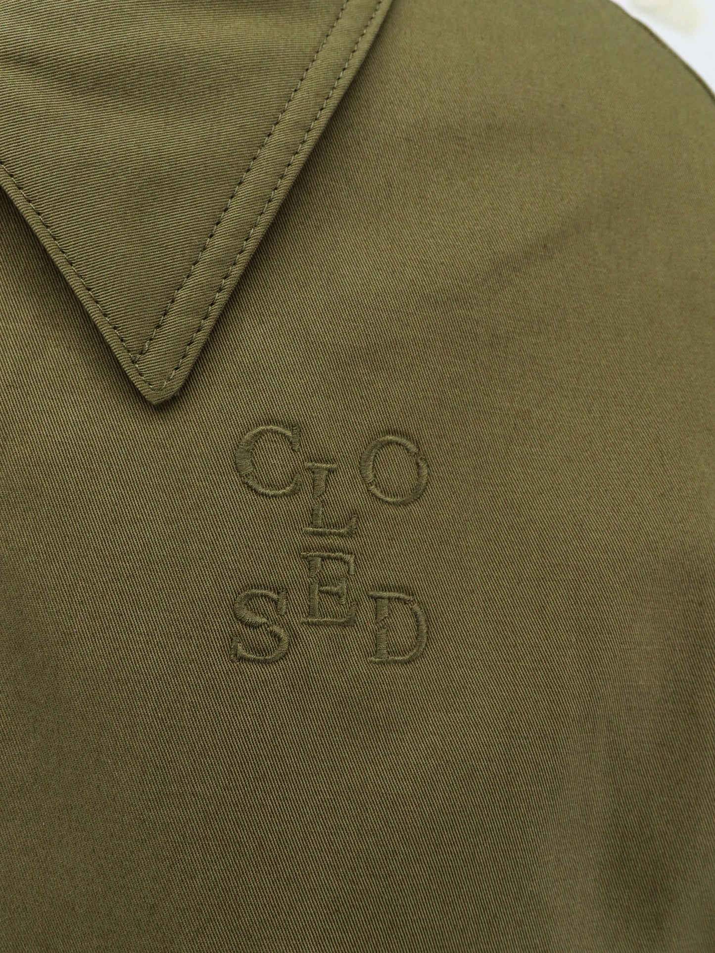 Cotton jacket with Logo embroidery