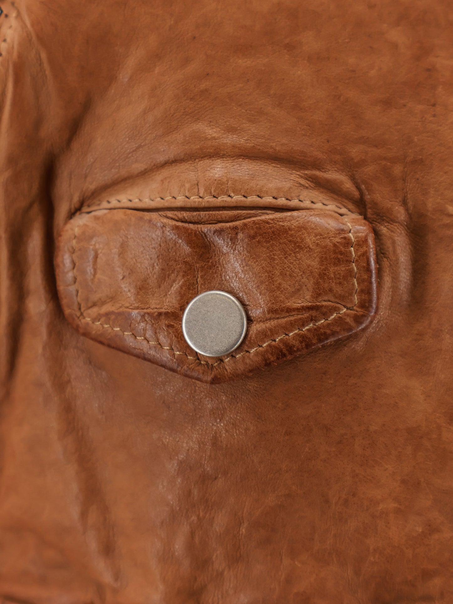 Natural Washed Leather Jacket