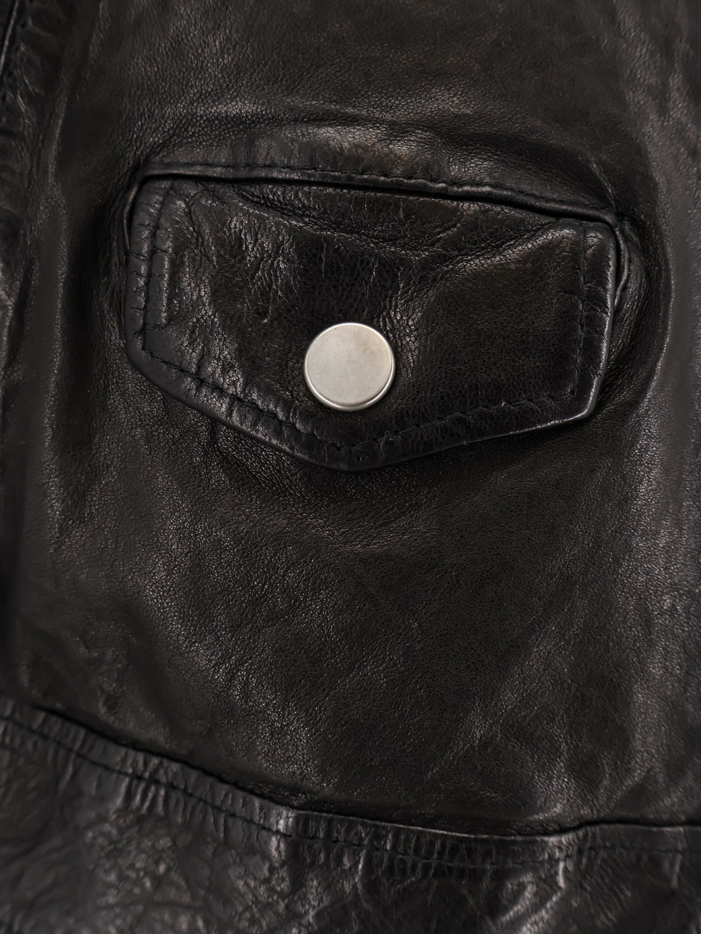 Natural Washed Leather Jacket