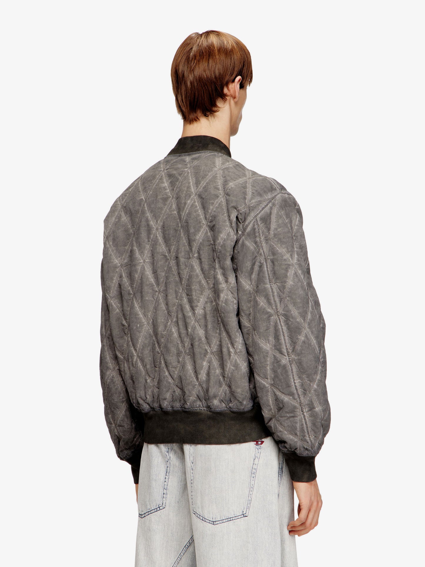 J-Type-Treat diamond-quilted cotton blend jacket