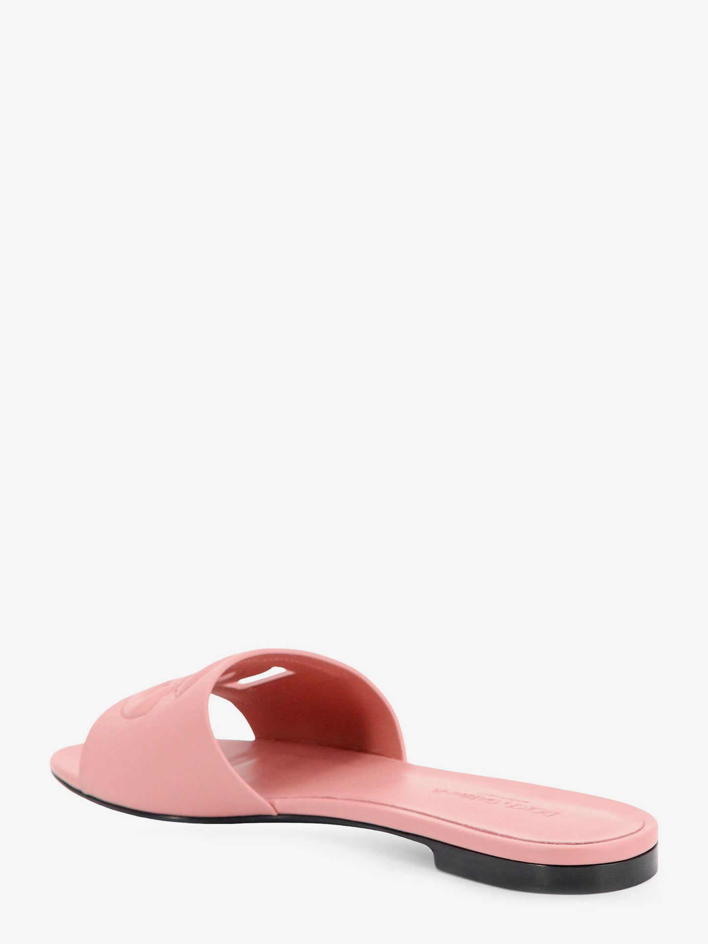 Leather sandals with DG Millennials logo