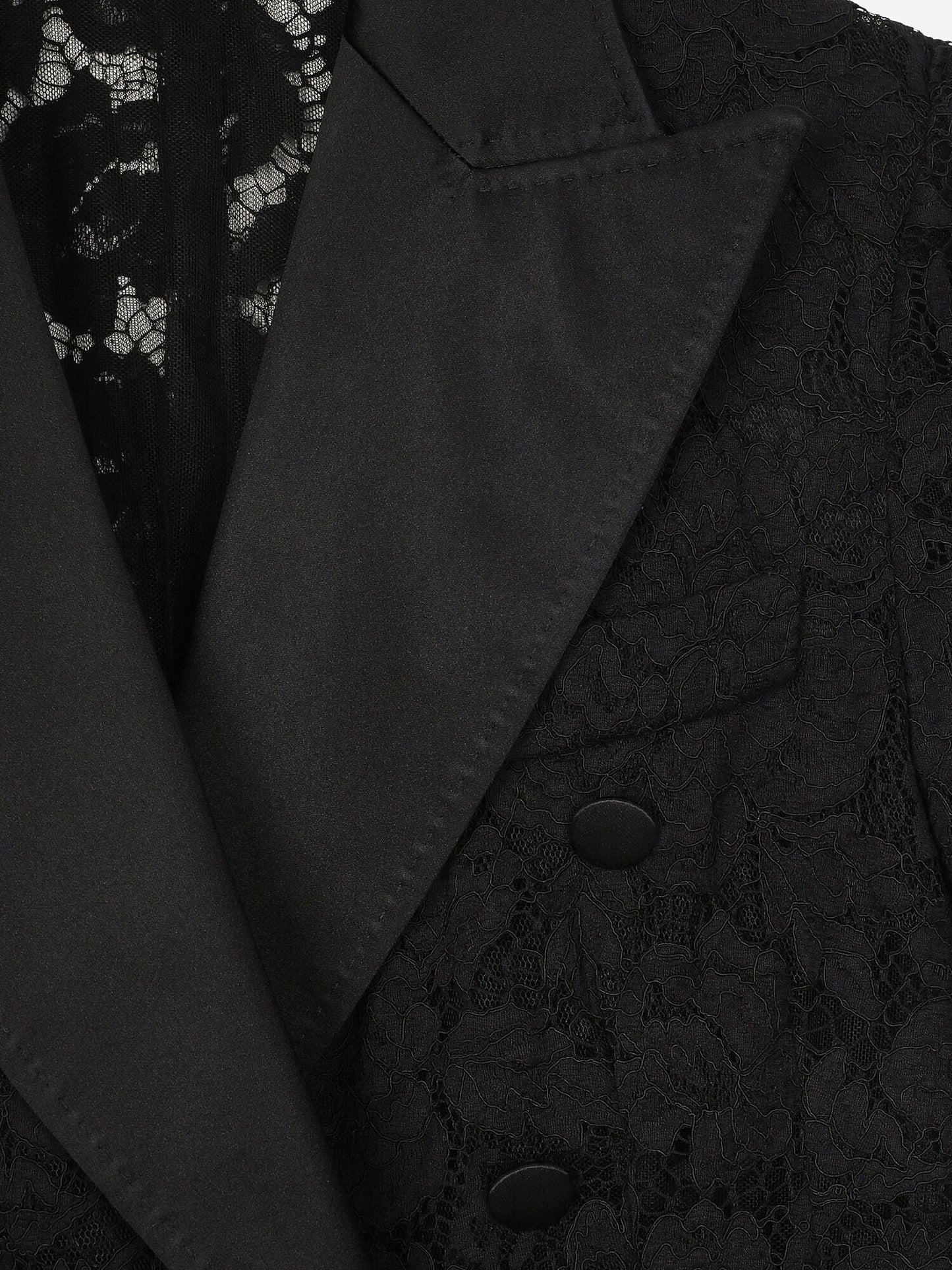 Blazer doppiopetto in pizzo