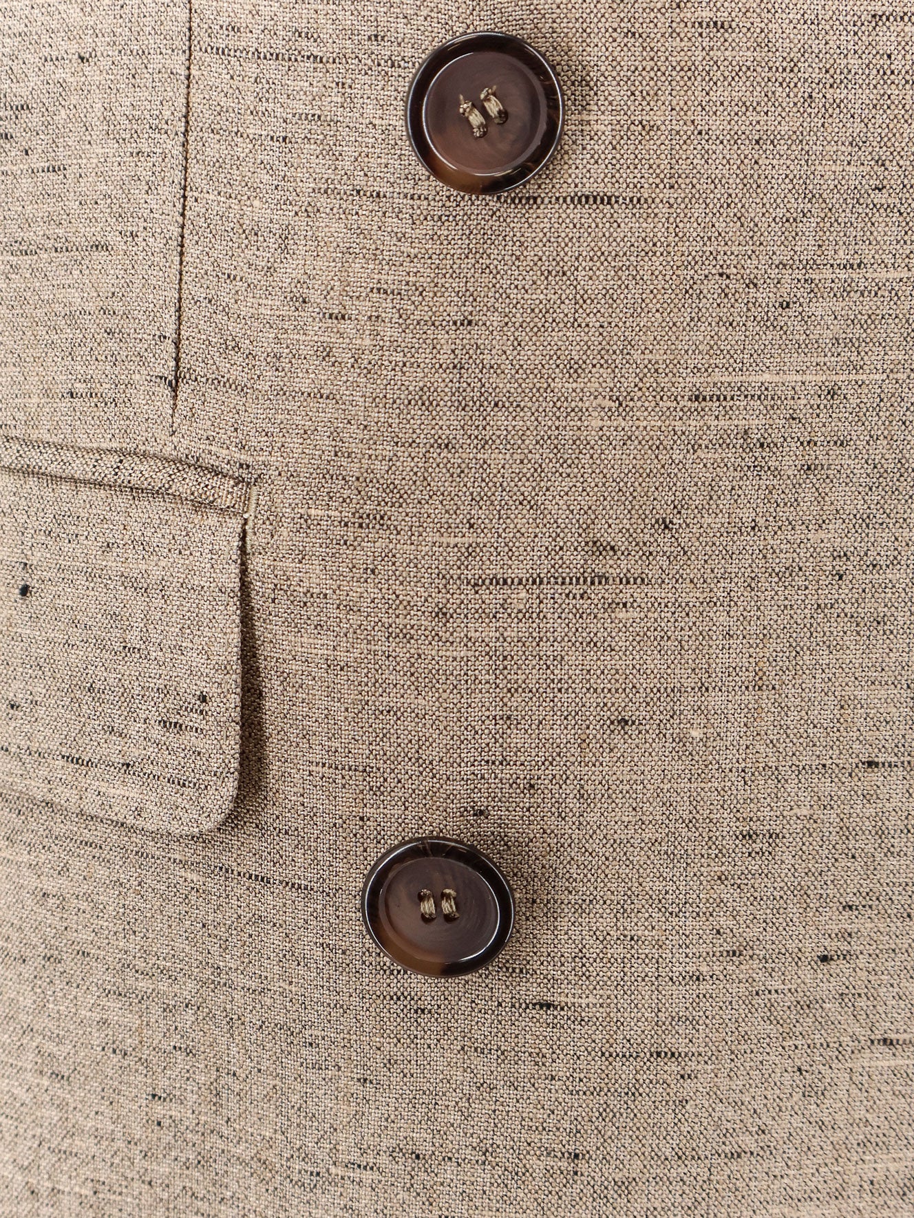 Viscose and linen blazer