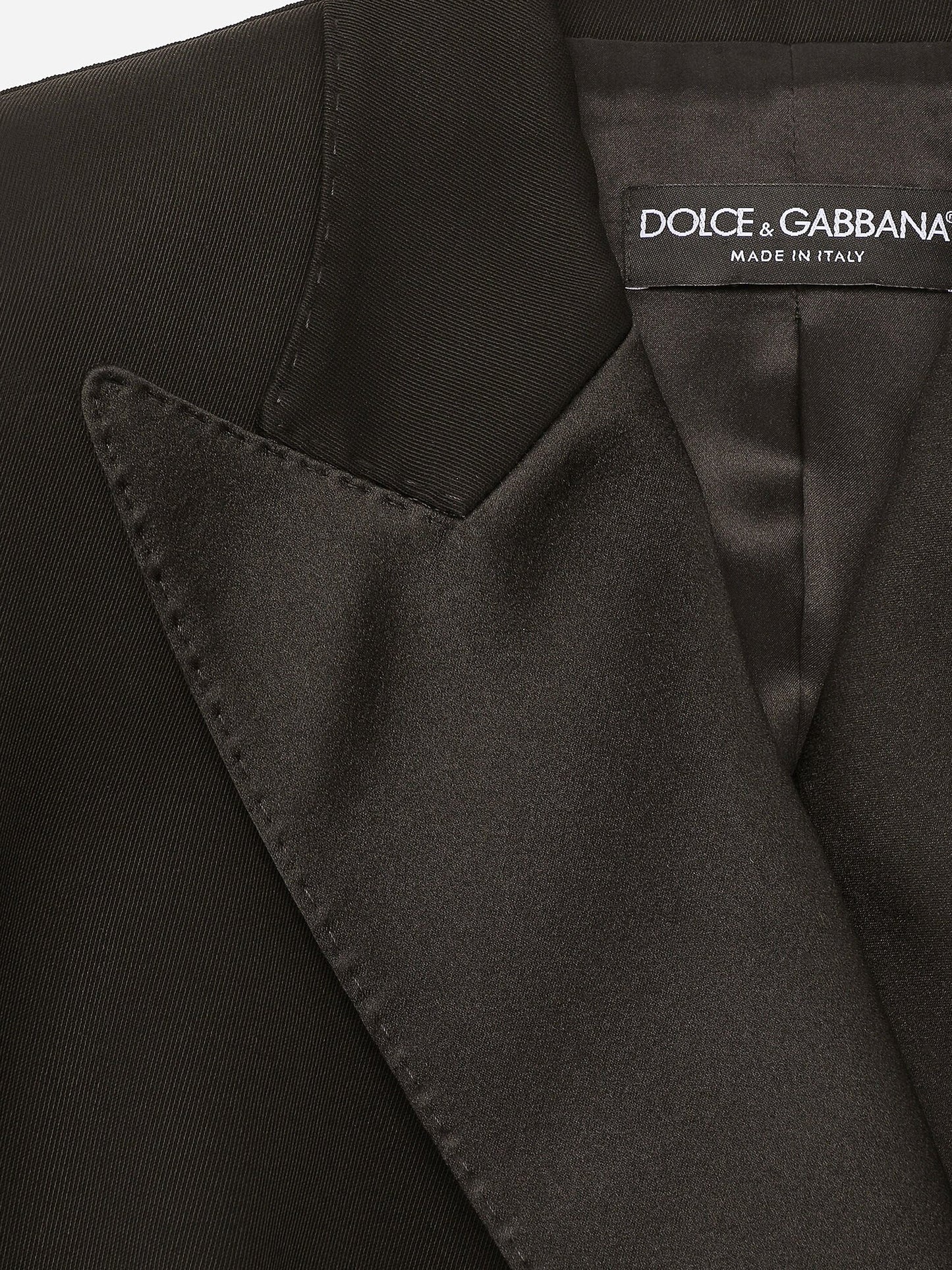 Tuxedo virgin wool and silk blazer