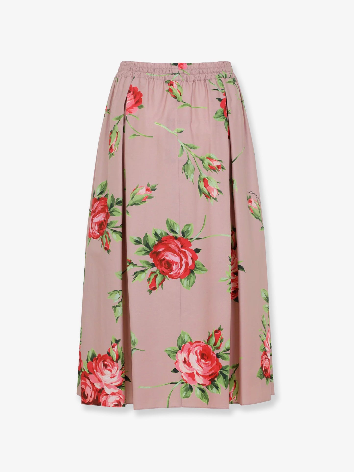Cotton skirt with iconic print
