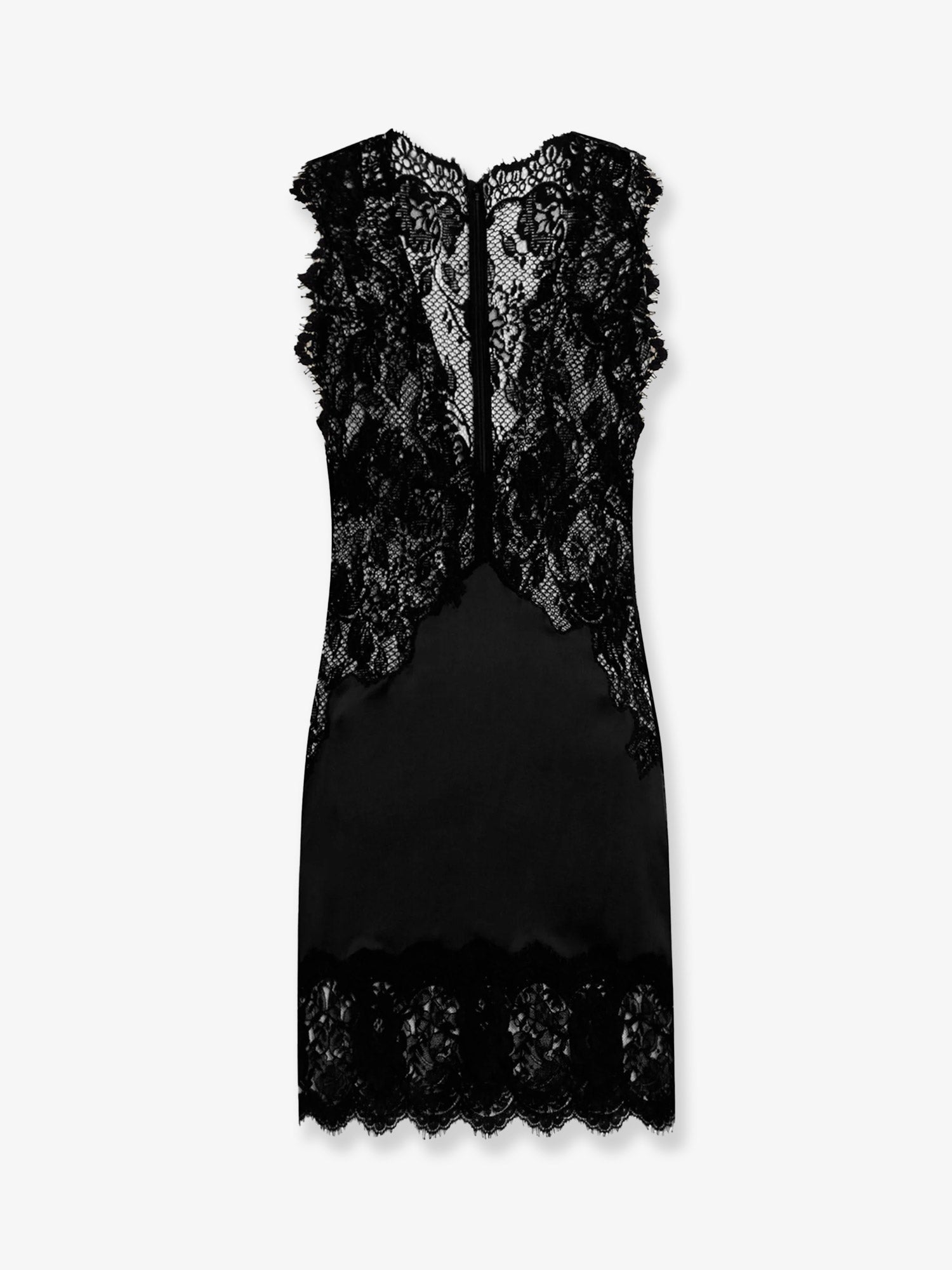 Dolce & Gabbana Short Dress With Lace - Woman Dresses Black 42 Dolce & Gabbana Short Dress With Lace - Woman Dresses Black 42
