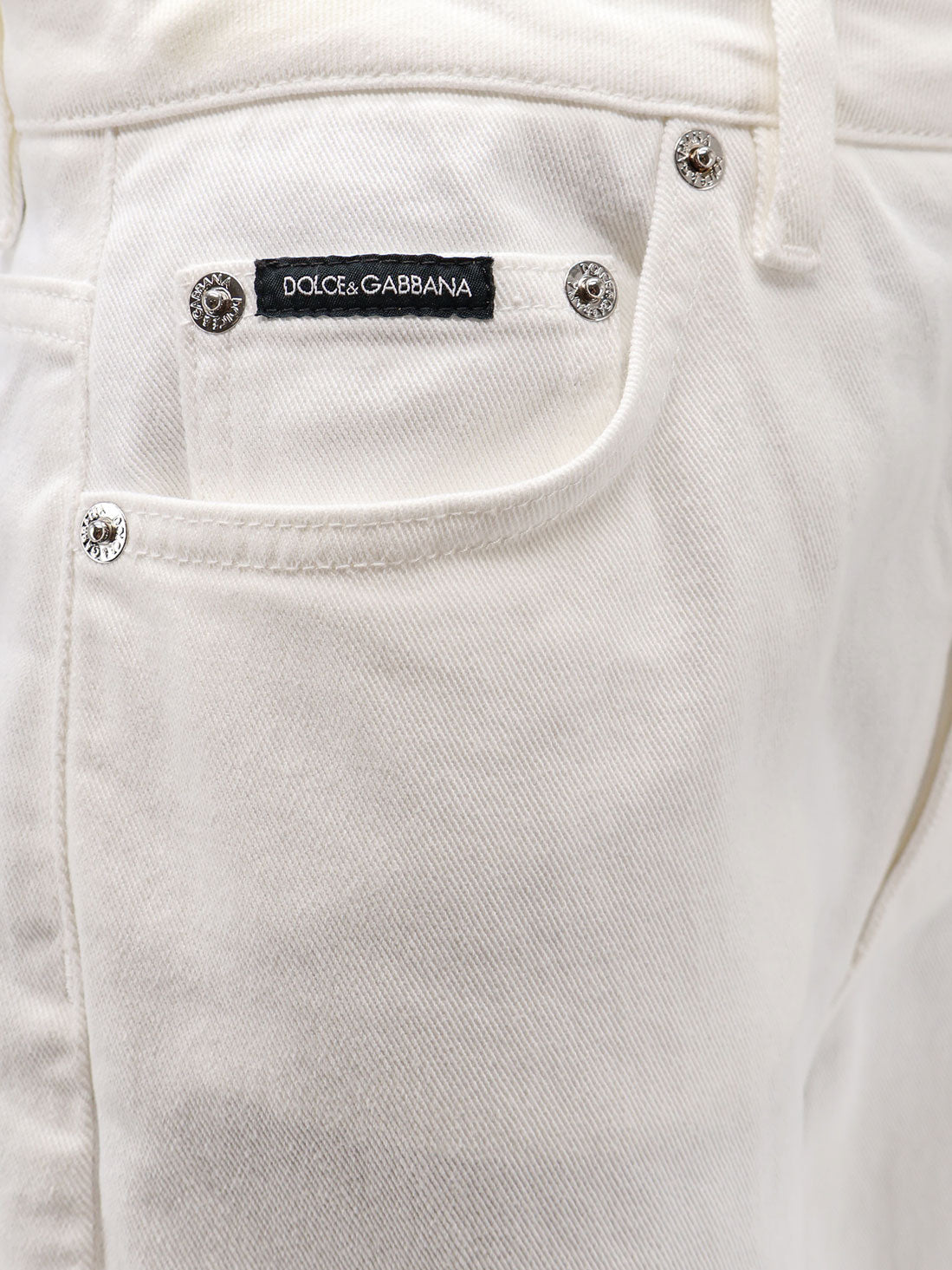 Audrey white denim trousers