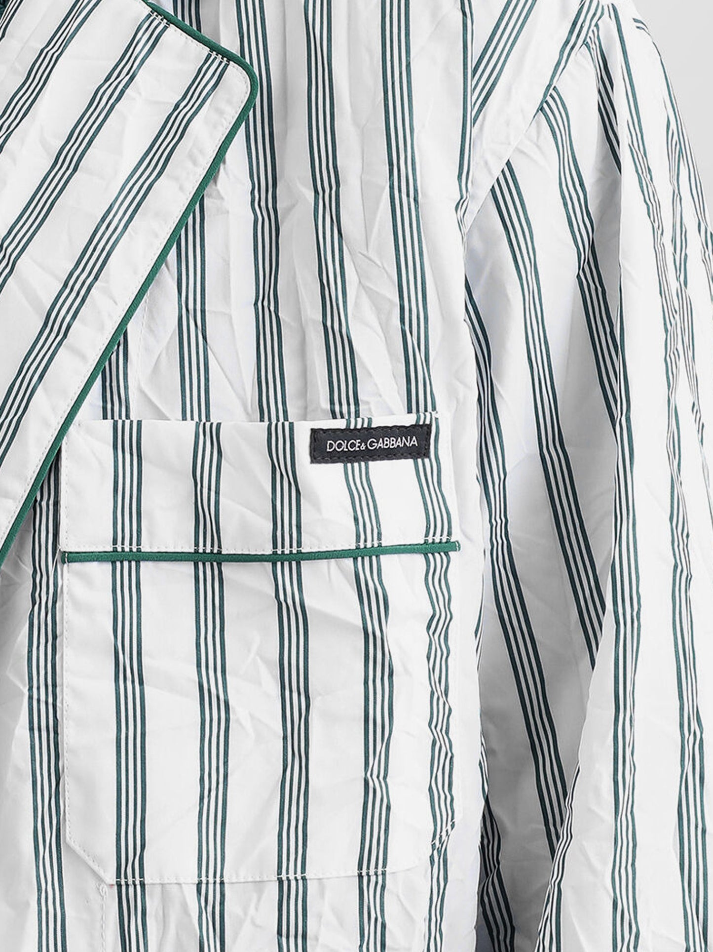 Vanity froissé fabric dressing gown shirt