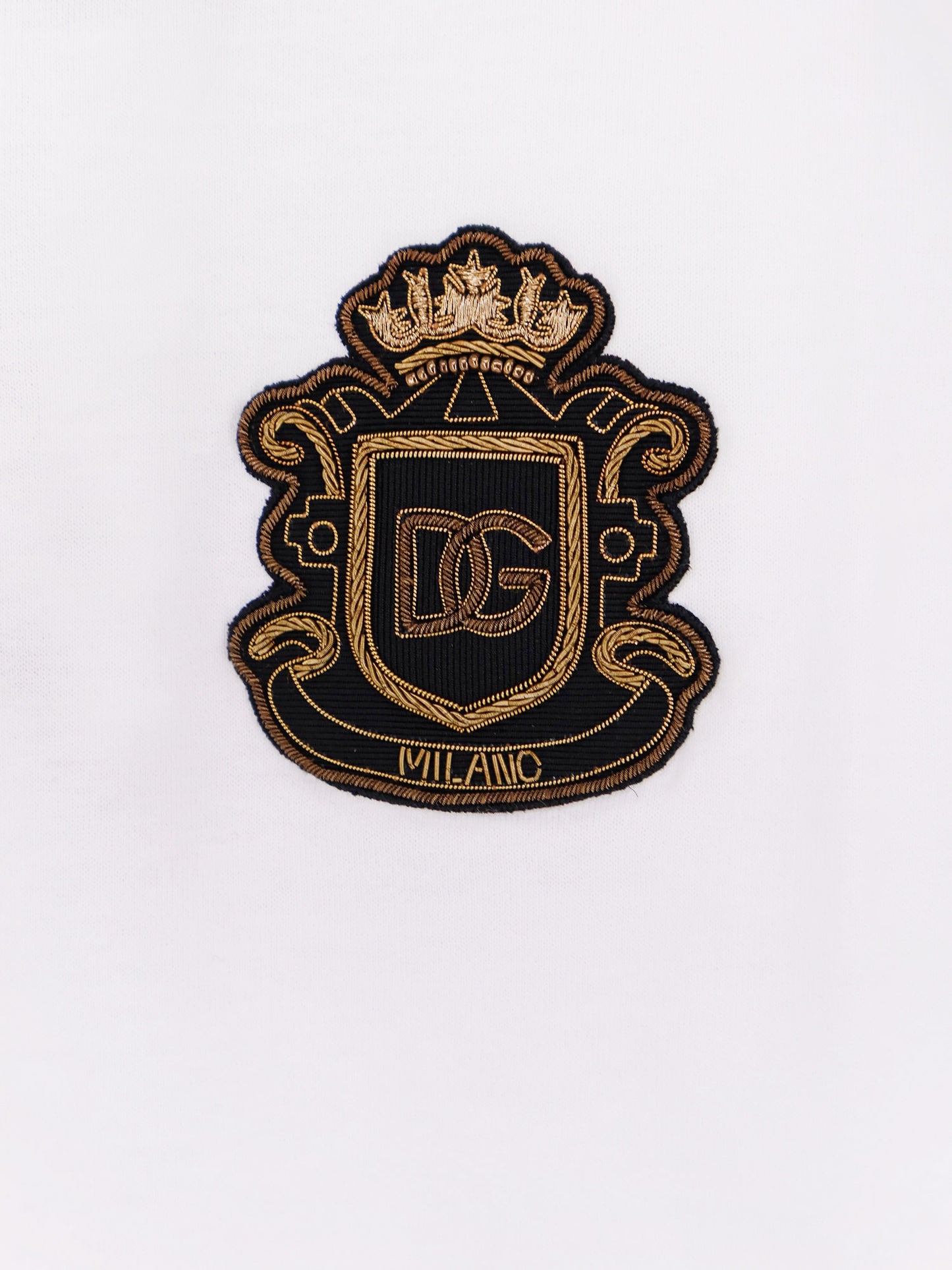 Cotton t-shirt with iconic logo patch