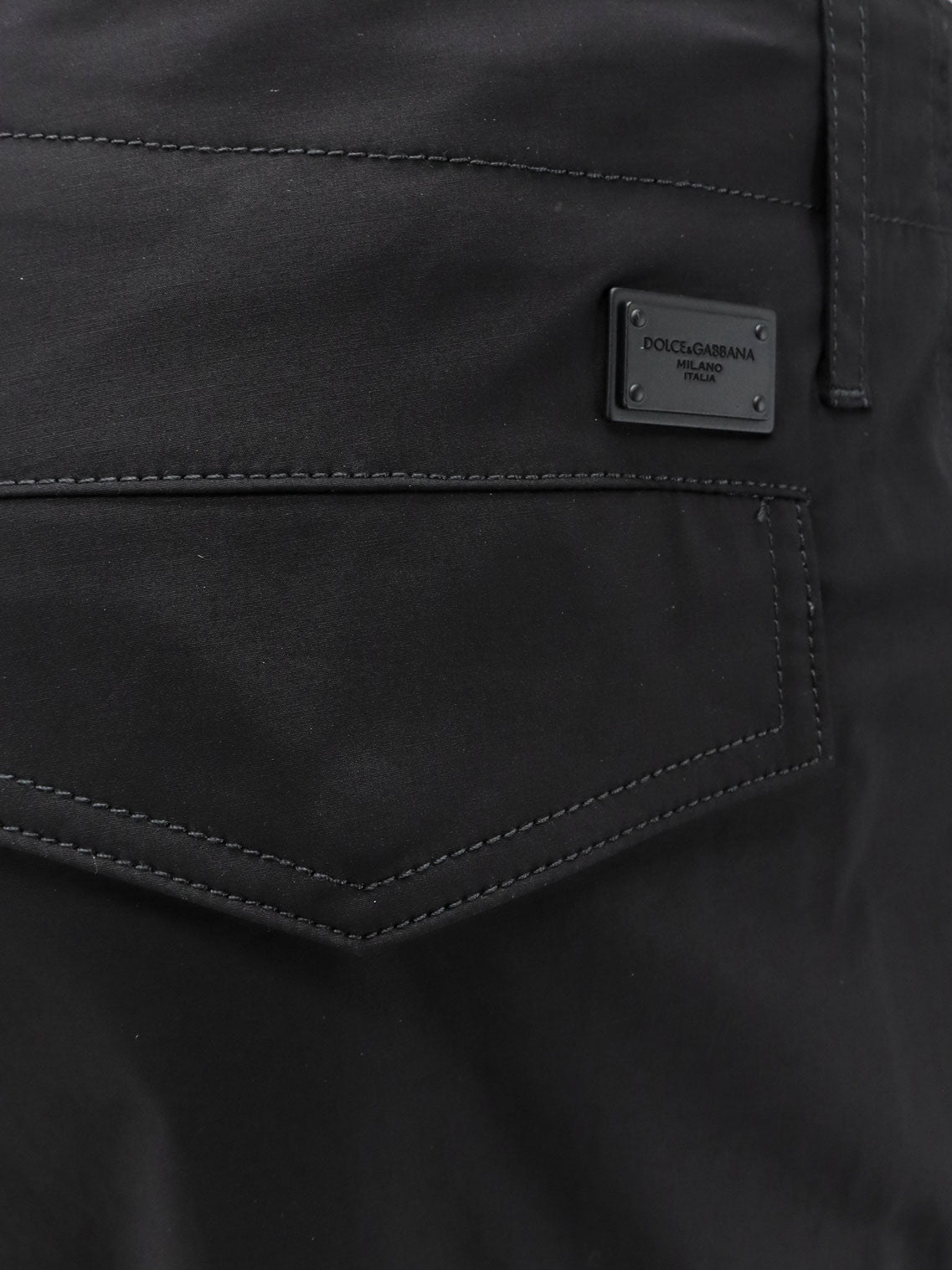Cargo stretch cotton trousers