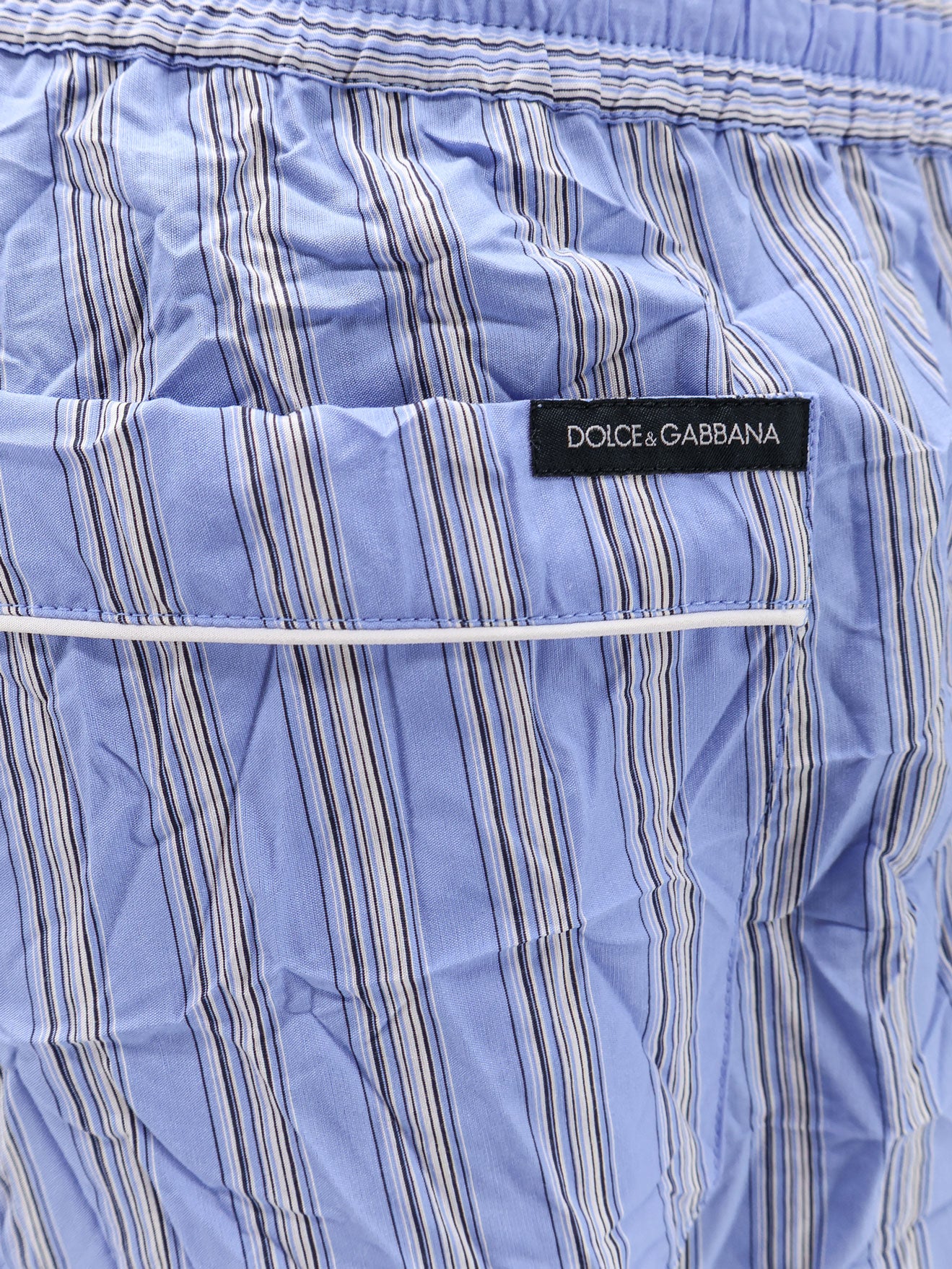 Pantaloni Pigiama Vanity in popeline froissé