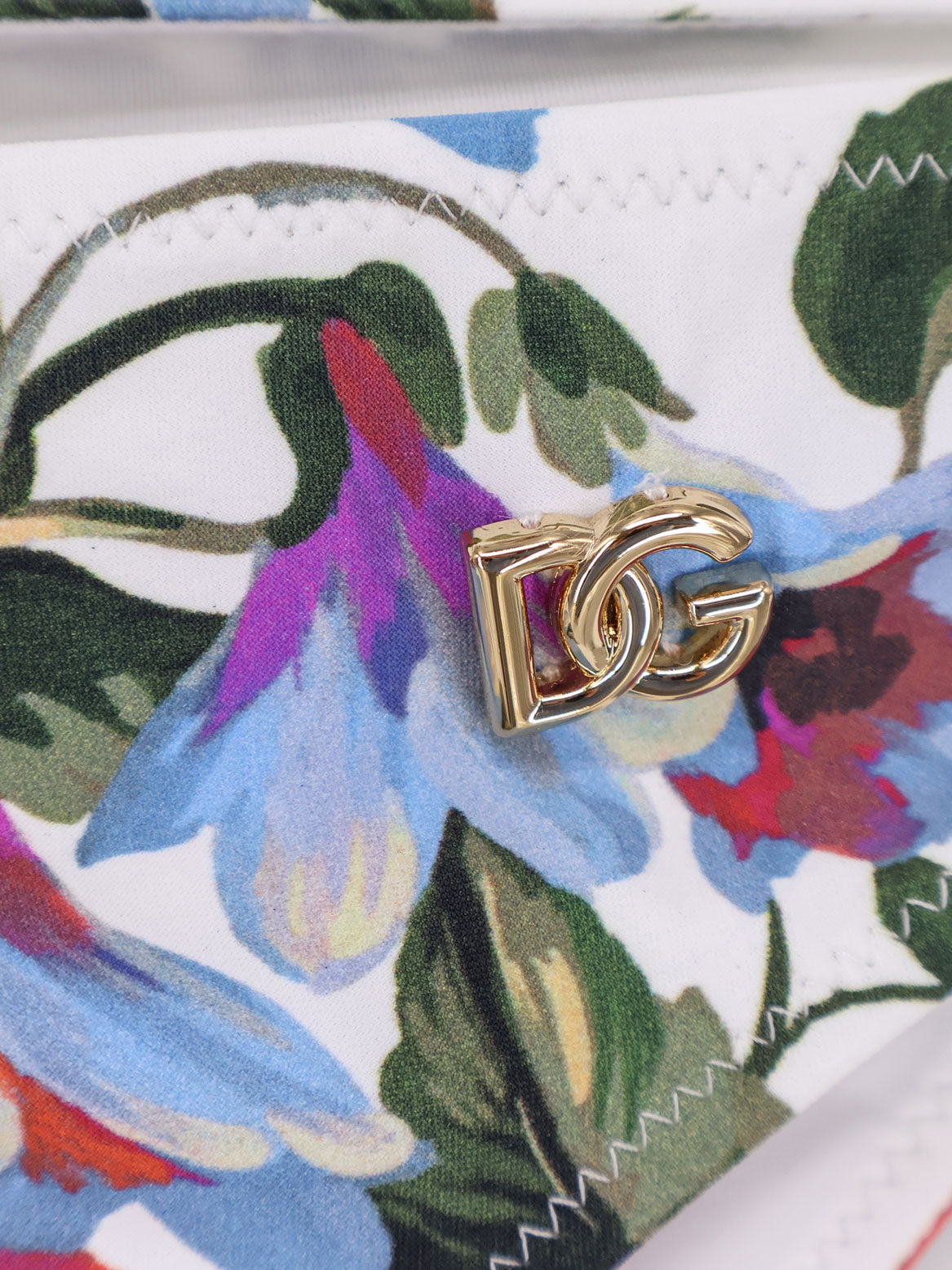 Nylon bikini with floral print