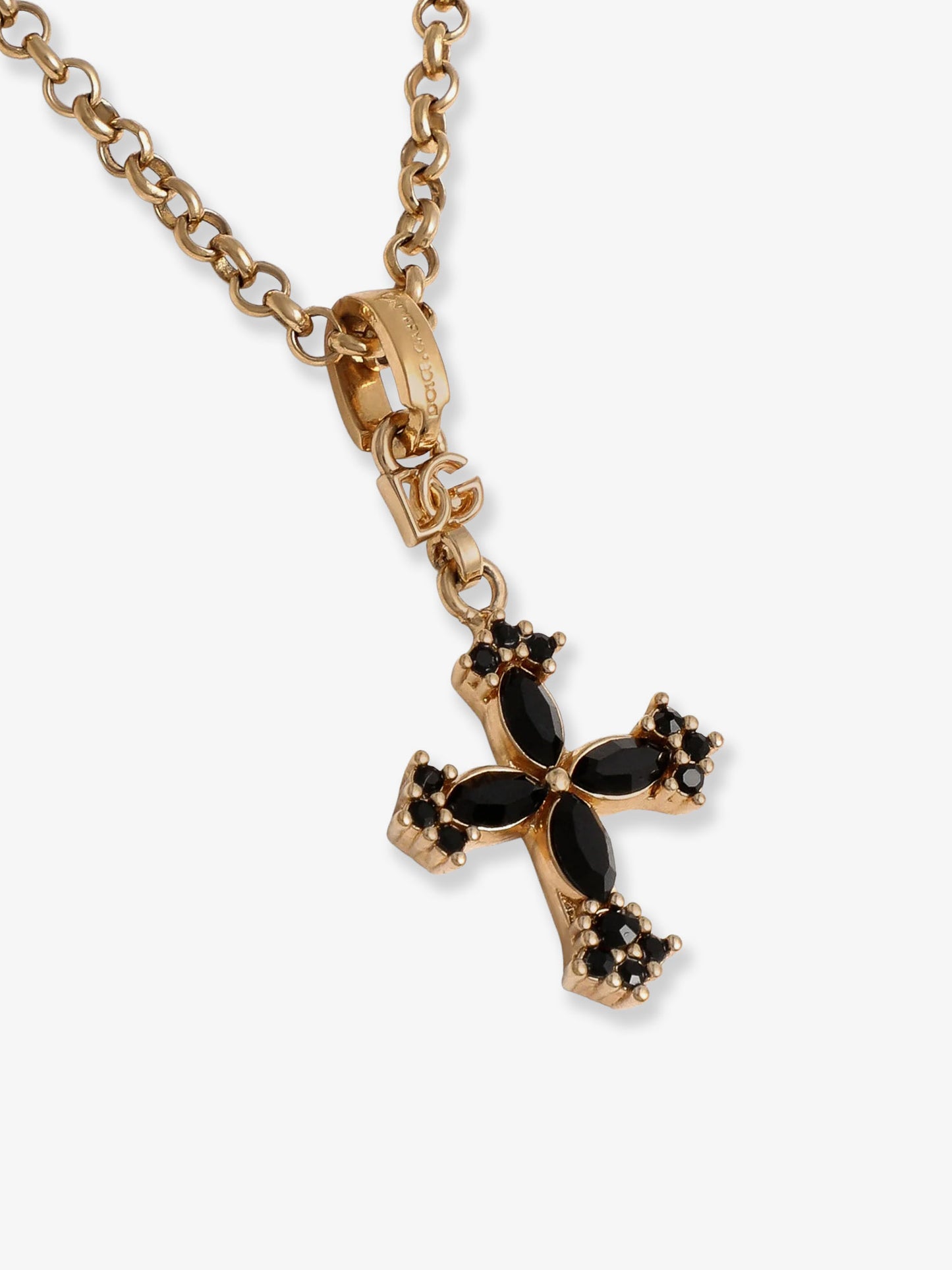 Collana in metallo con dettaglio strass