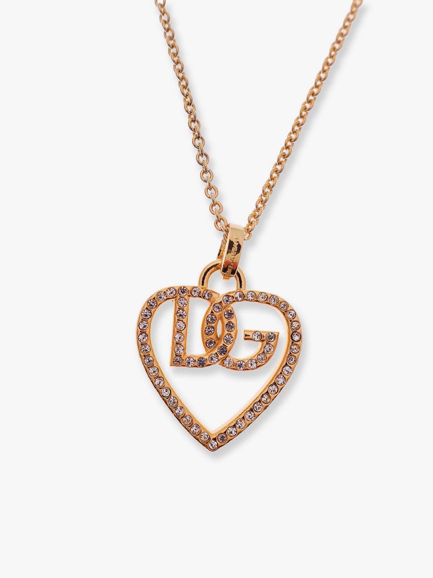 Collana in metallo con strass