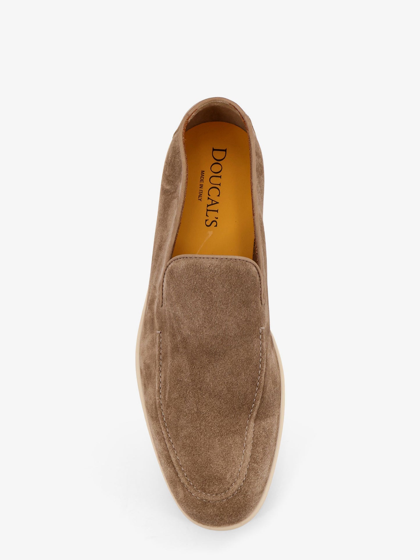 Reverse suede loafers