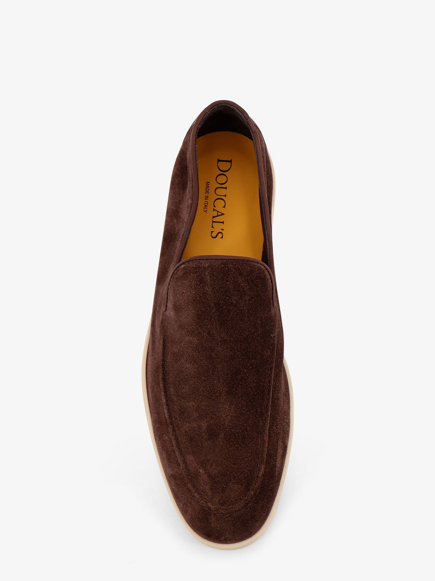 Reverse suede loafers