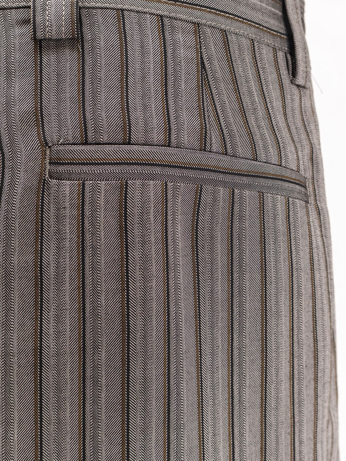 Pakora viscose trousers with striped motif