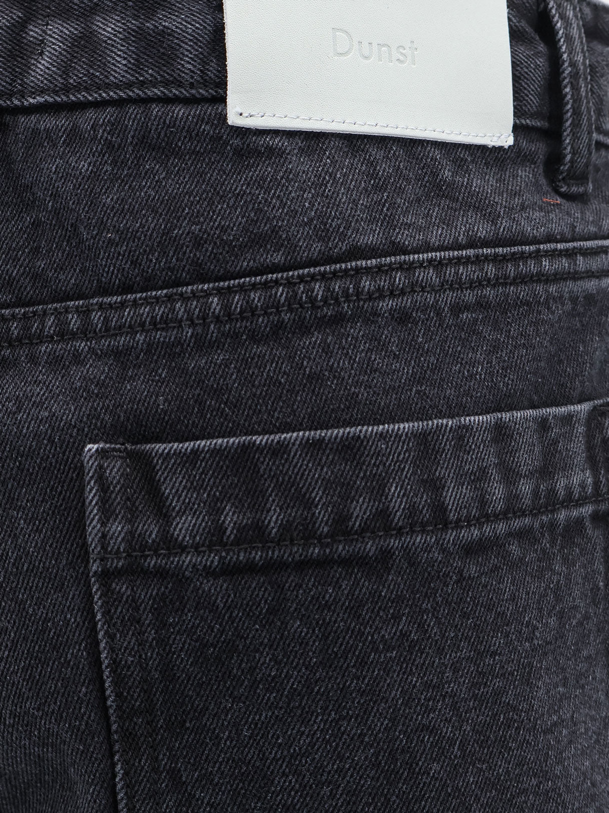 Back denim bermuda shorts