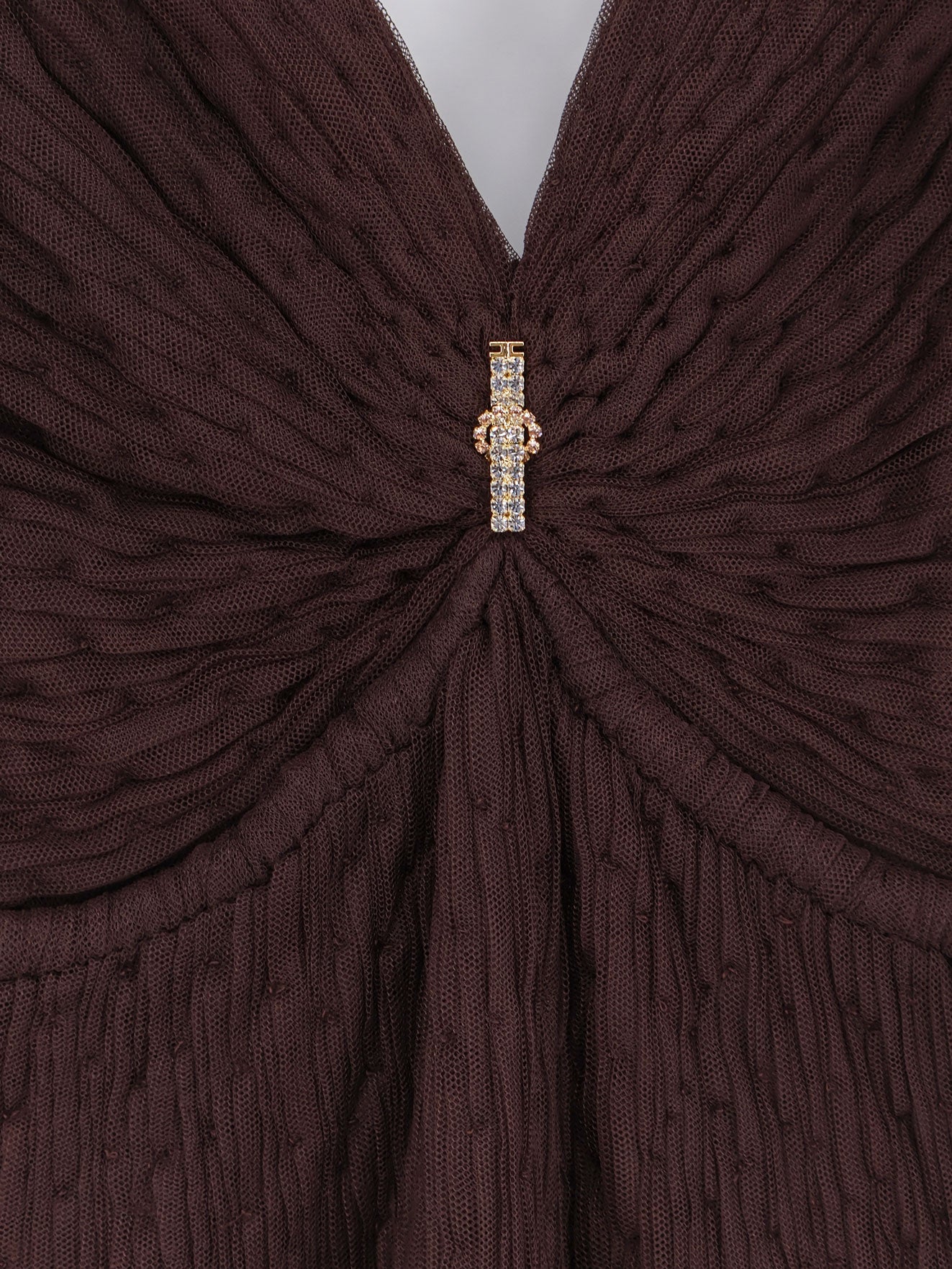 Red Carpet long dress with rhinestones detail