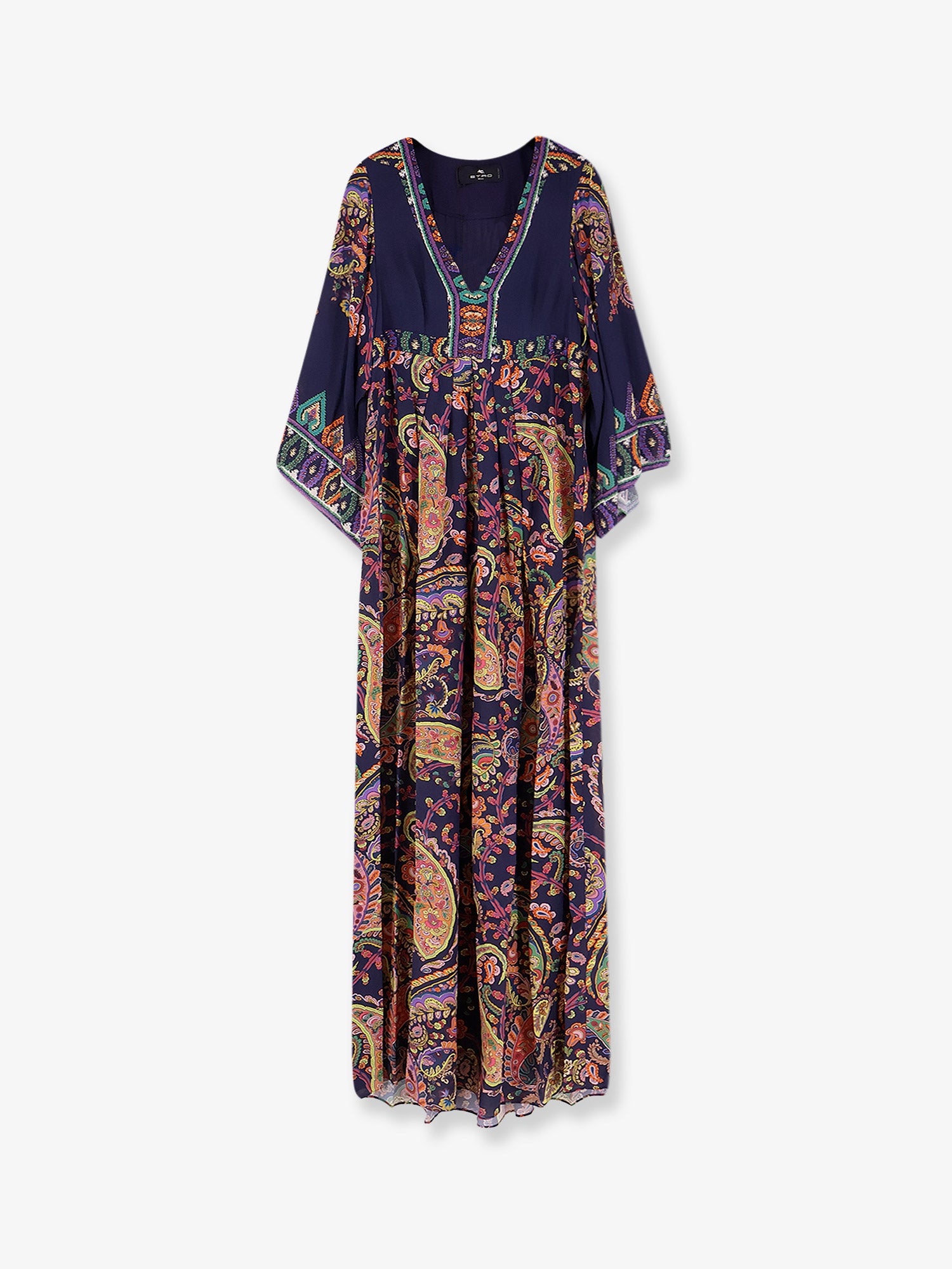 Multicolor viscose long dress ETRO
