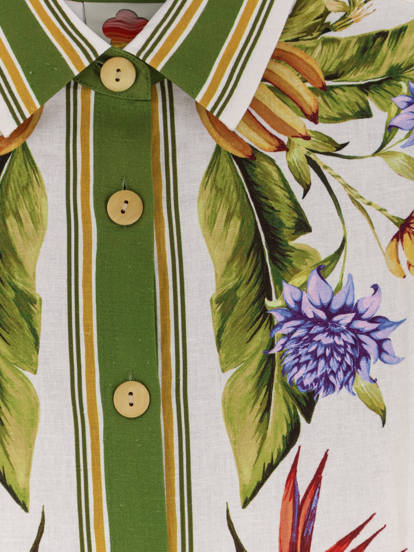 Tropical linen and viscose