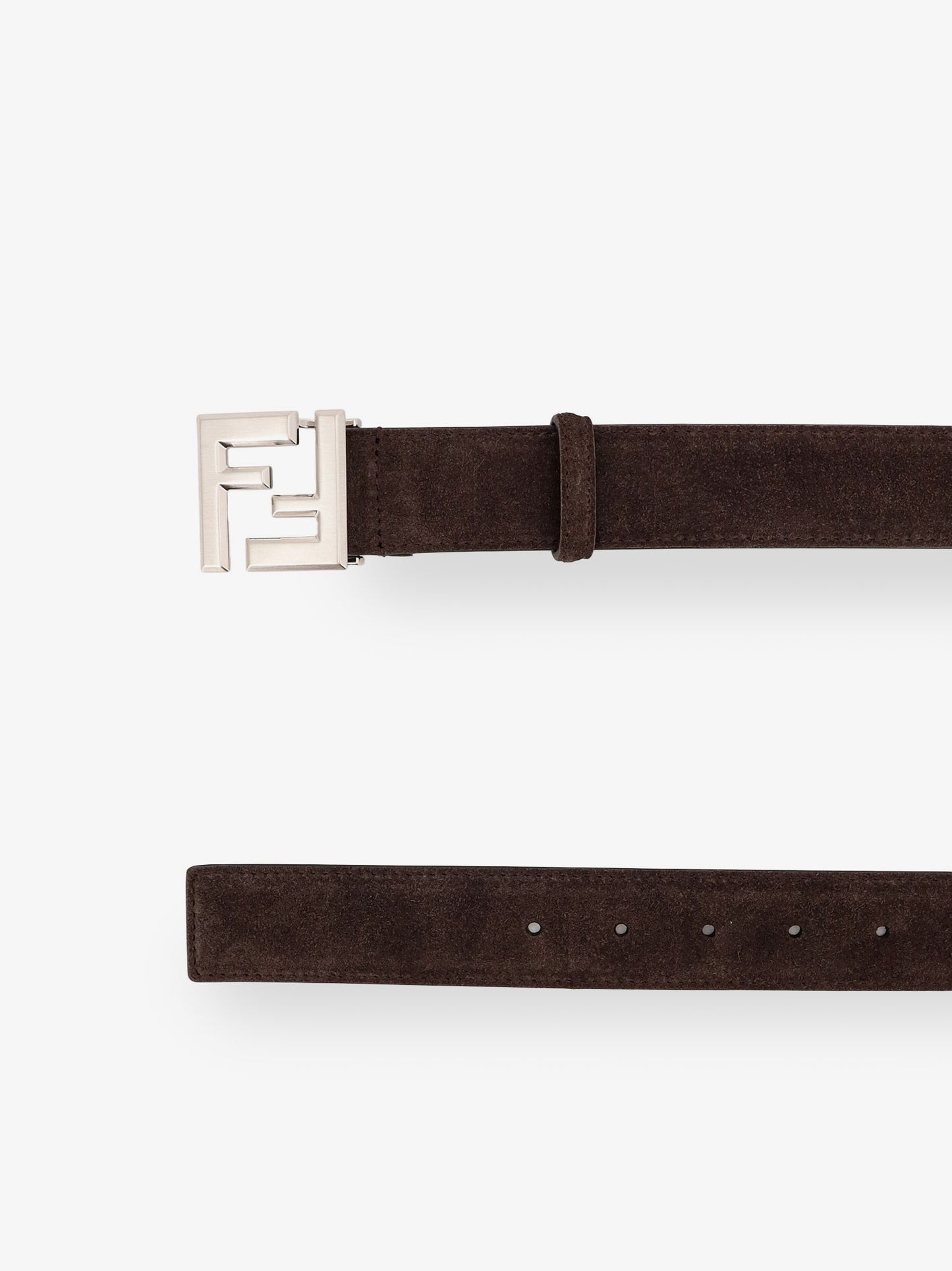 Squared FF suede belt