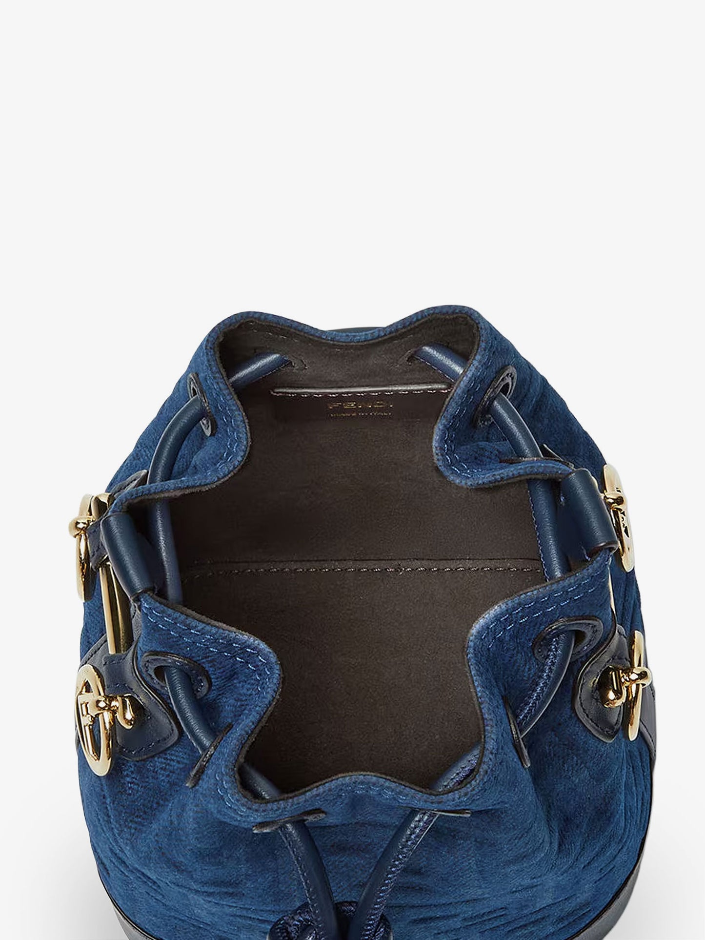 Mon Tresor FF flocked denim crossbody bag
