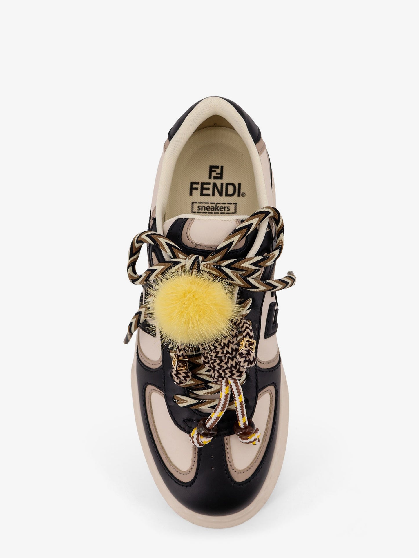 Fendi Match leather sneakers