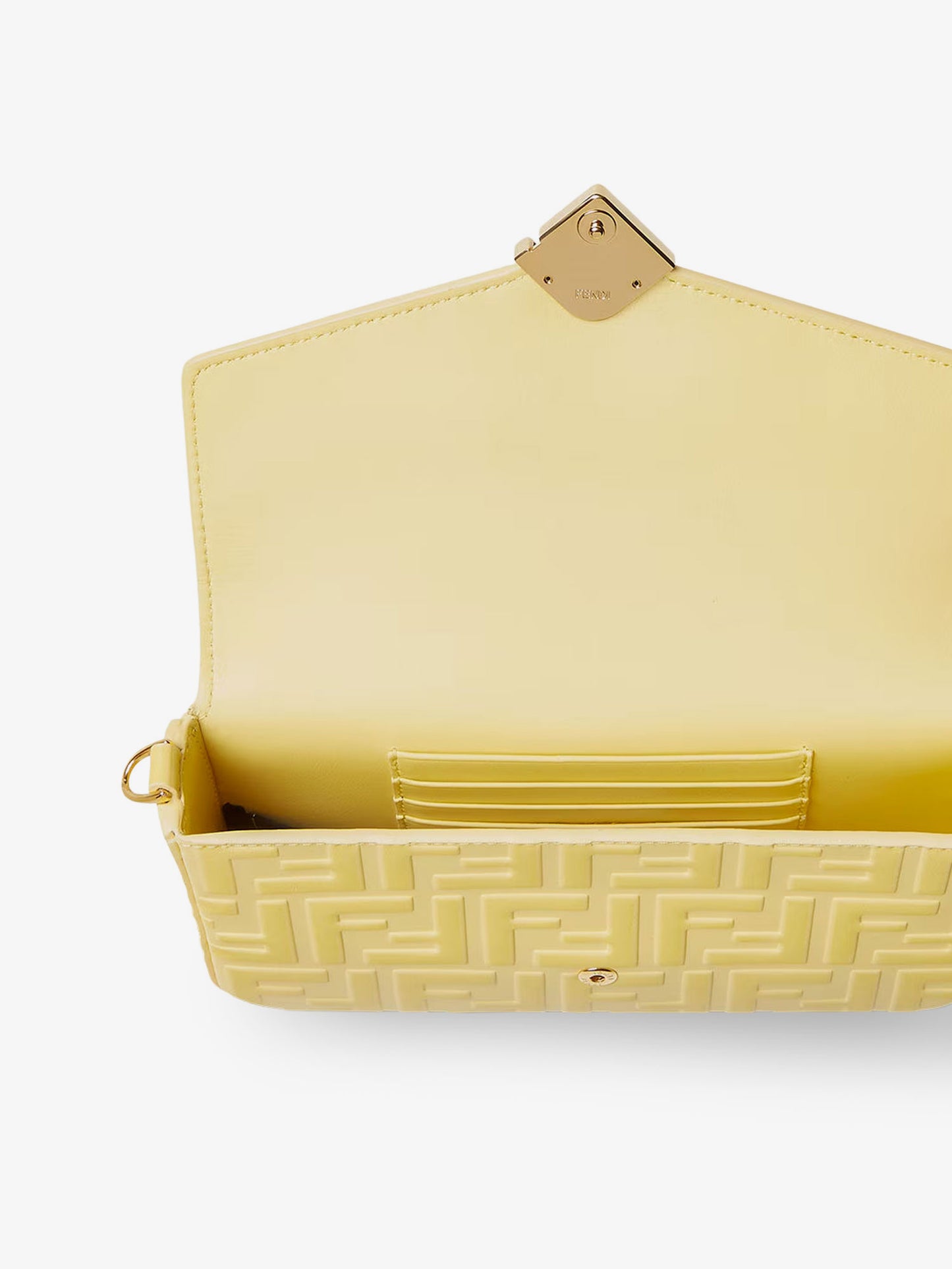 Borsa a tracolla Wallet On Chain FF Diamonds in pelle con motivo FF in rilievo