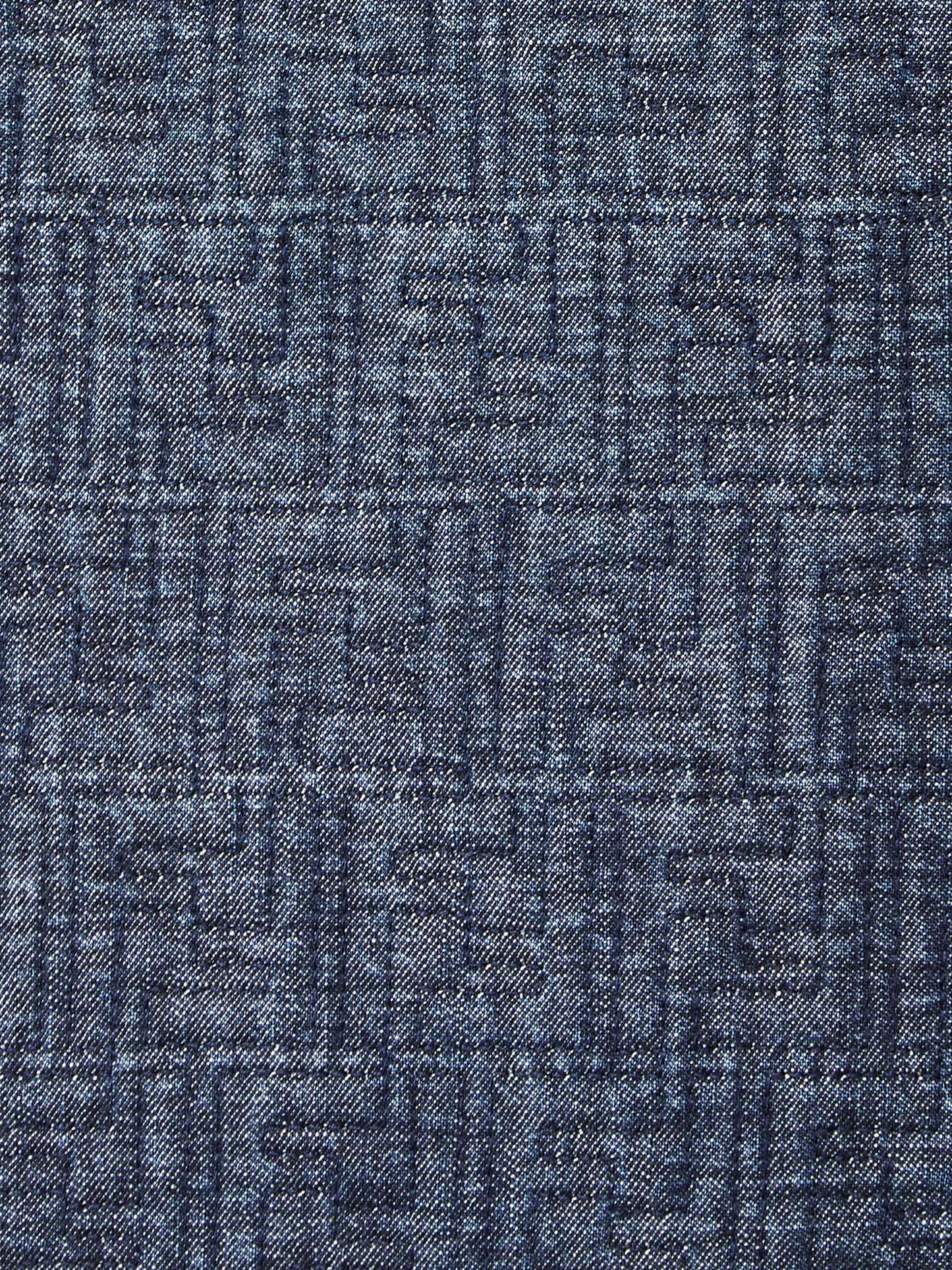 Vestito mini in denim imbottito