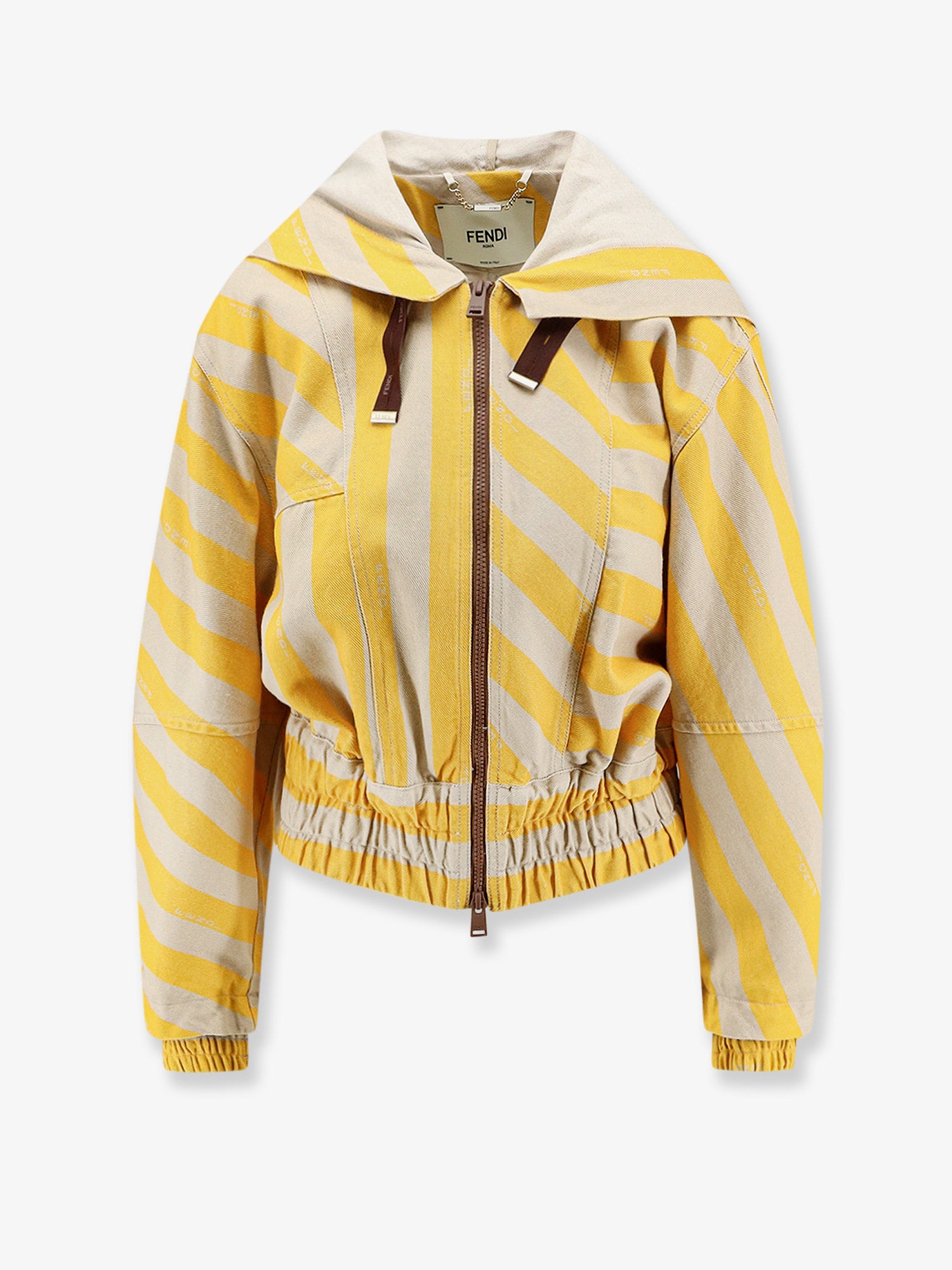 Cotton and linen jacket FENDI - Nugnes1920