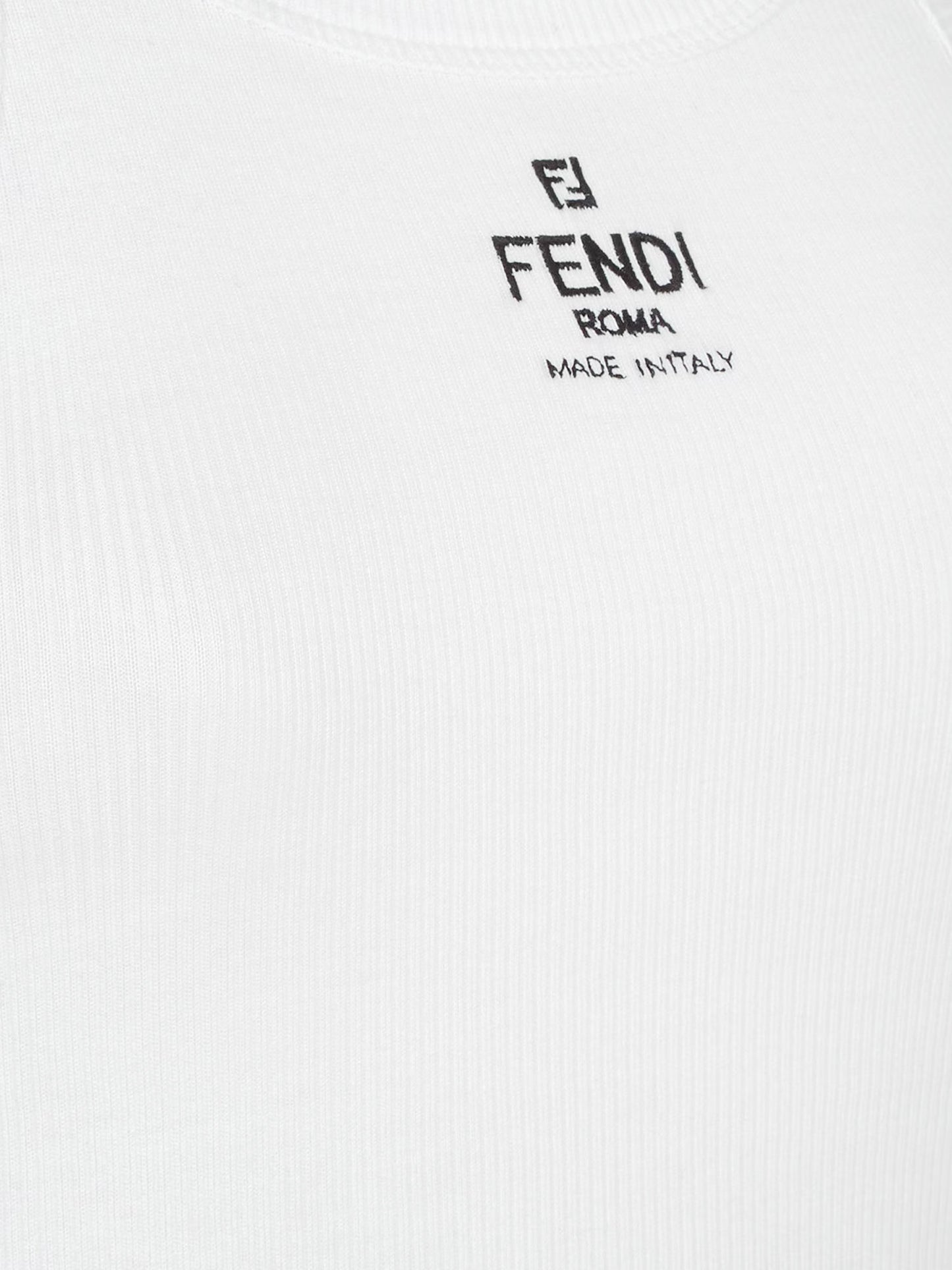 Ribbed cotton tank top