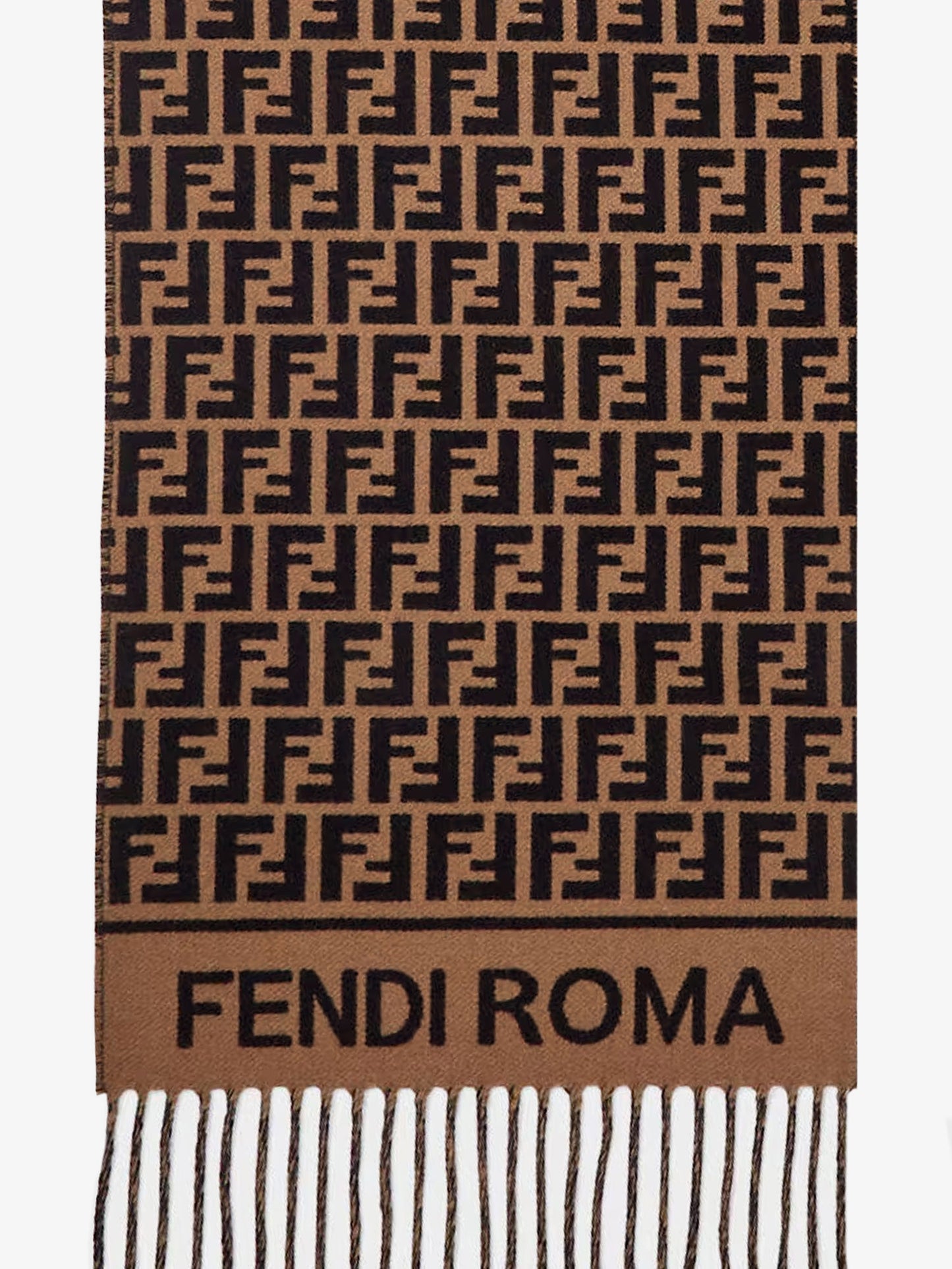 FF virgin wool and cashmere scarf