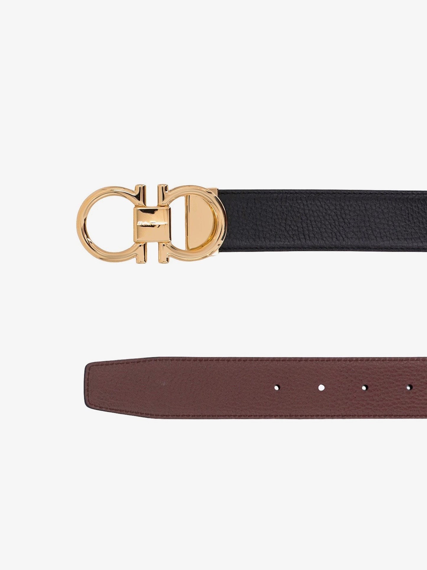 Reversible leather belt