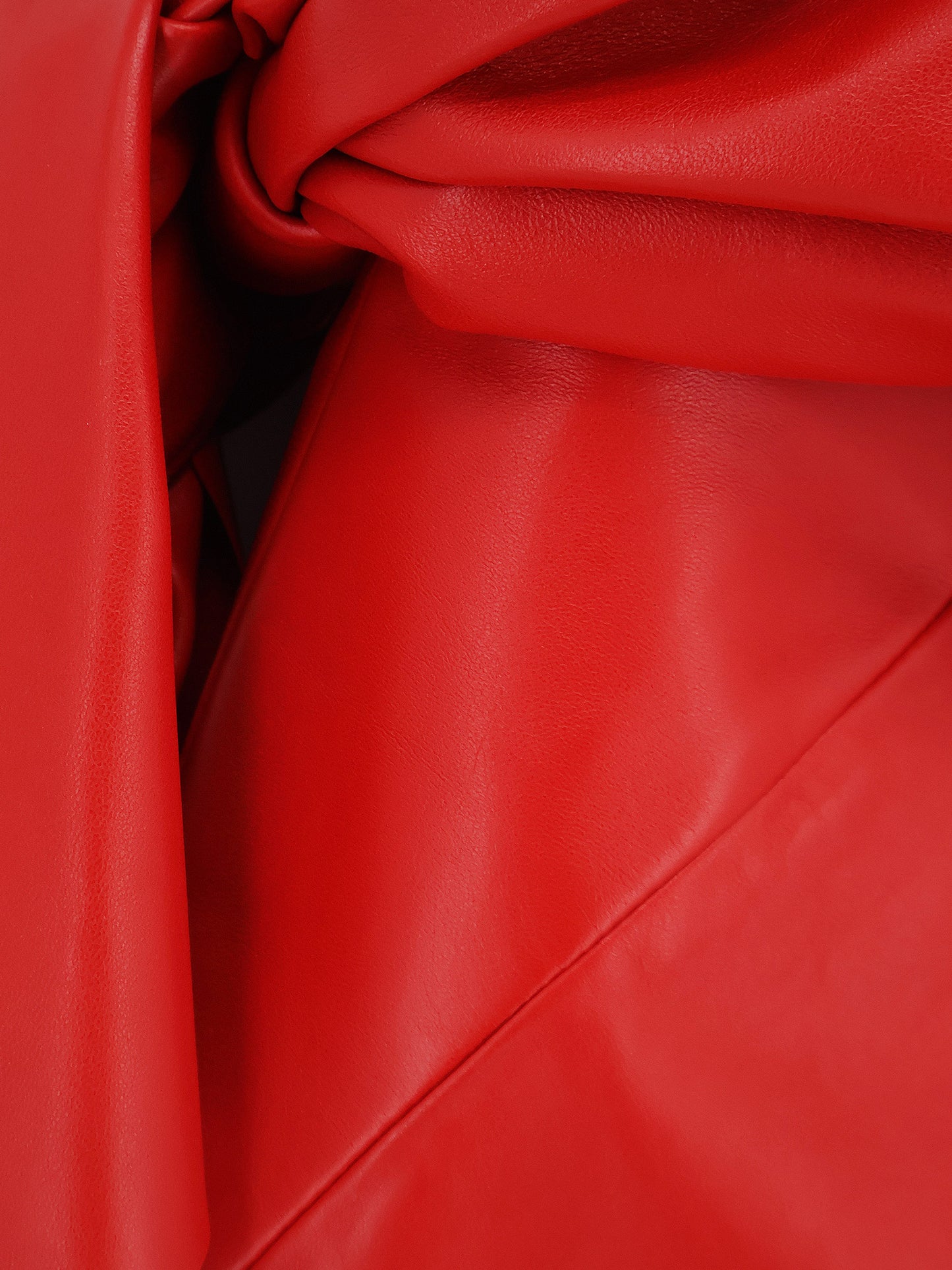 Leather bustier dress with bow detail