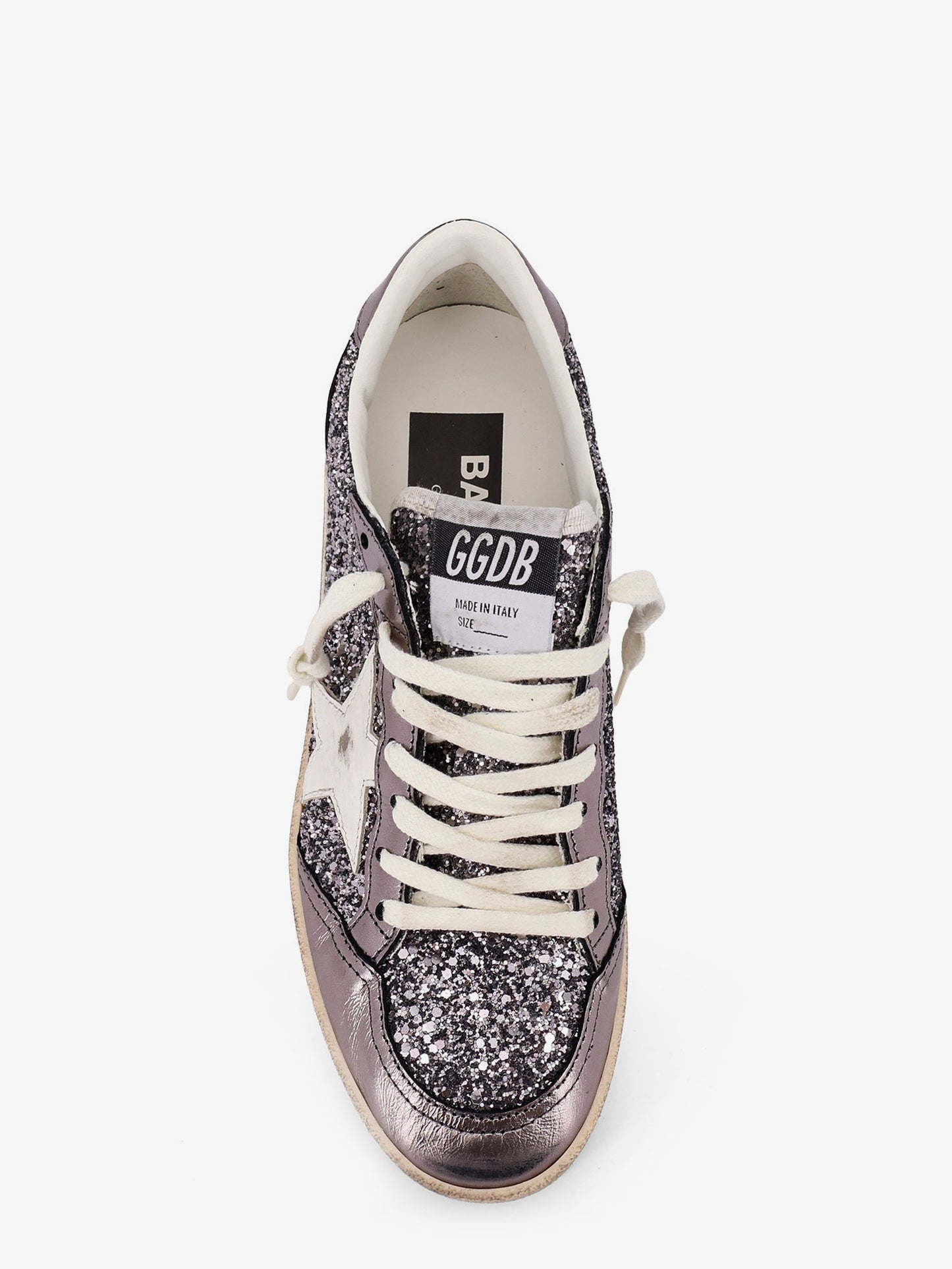 Ball Star glittered leather sneakers