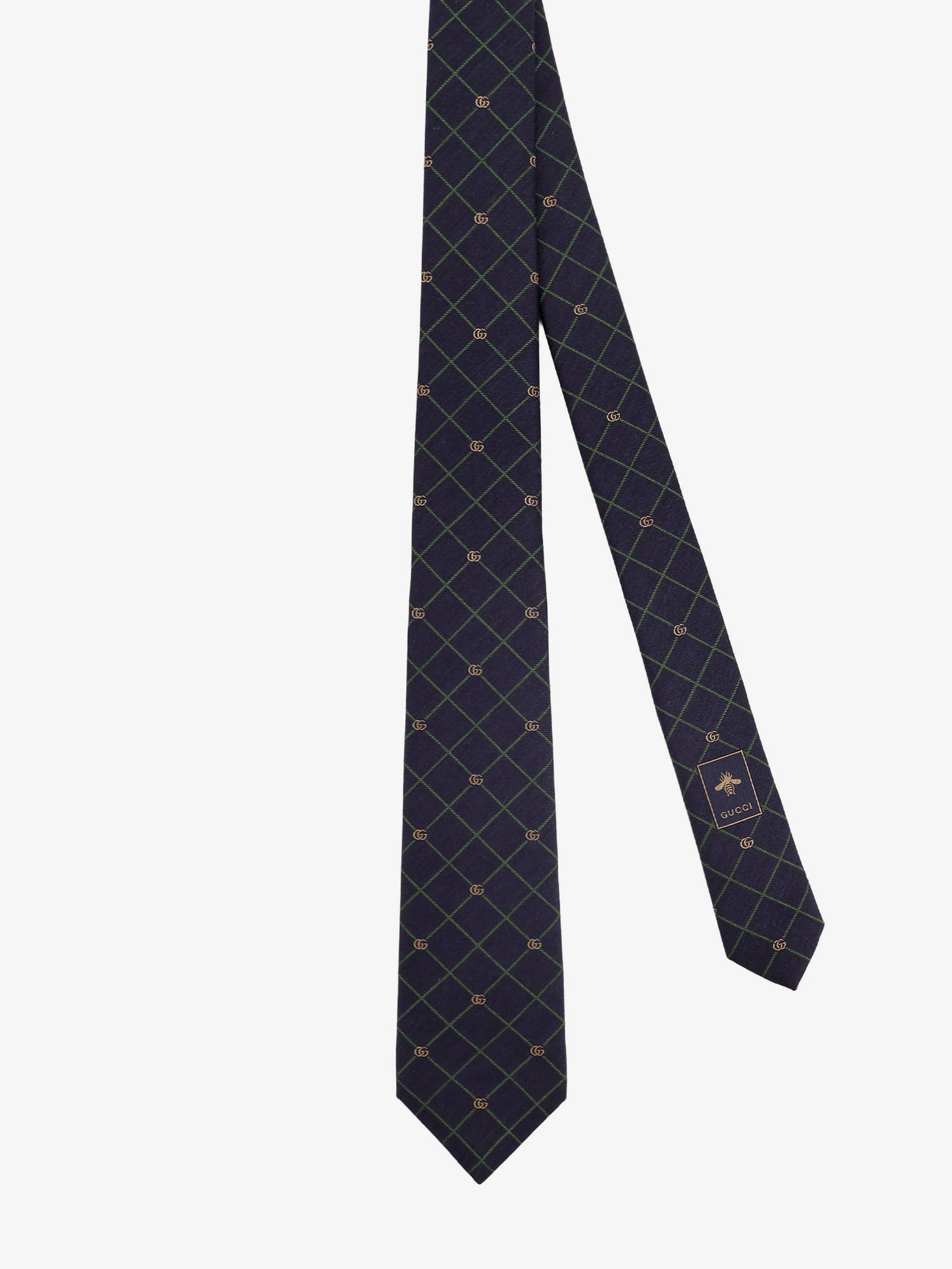 Griglia silk and wool tie