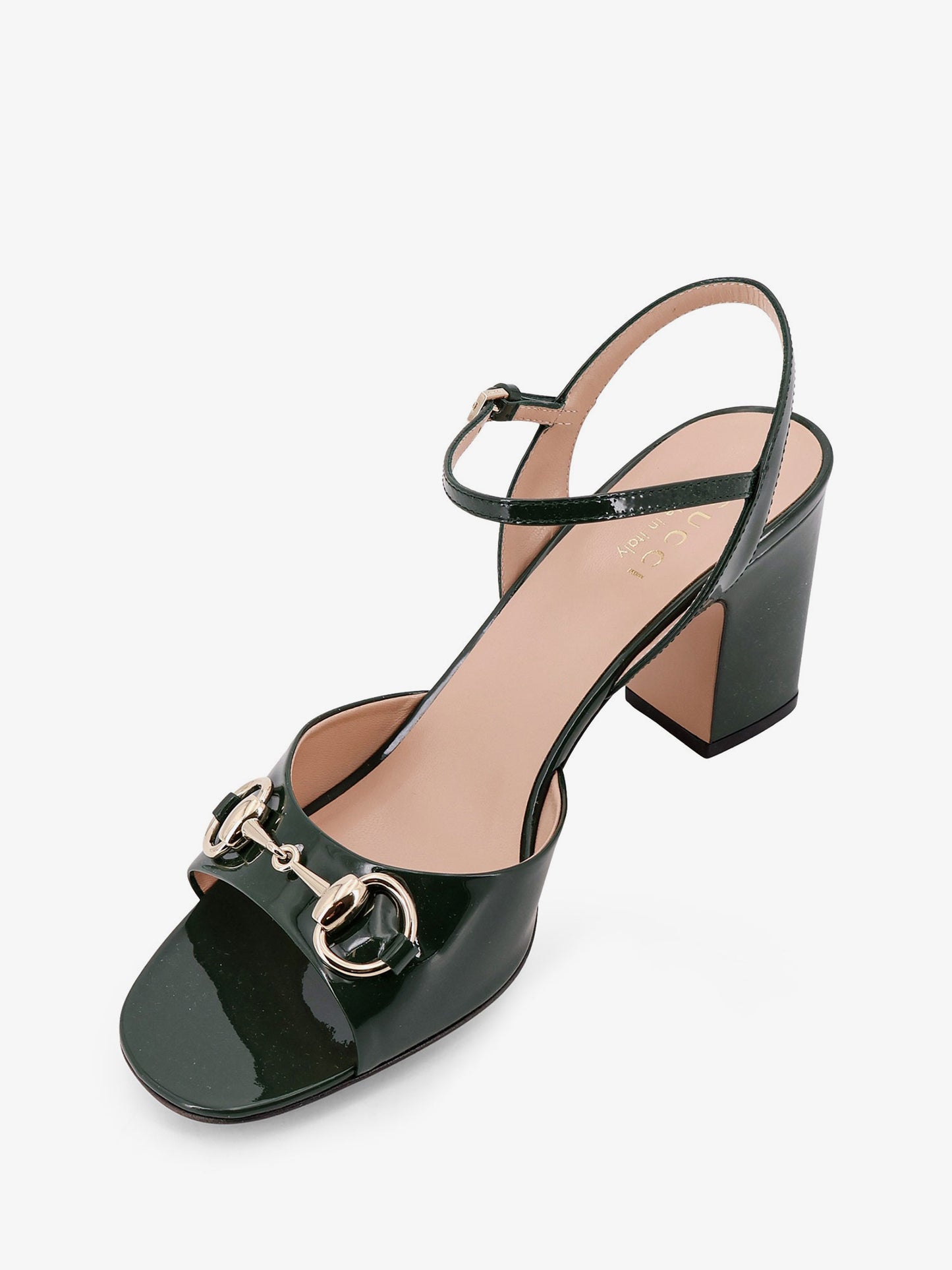 Patent leather sandals