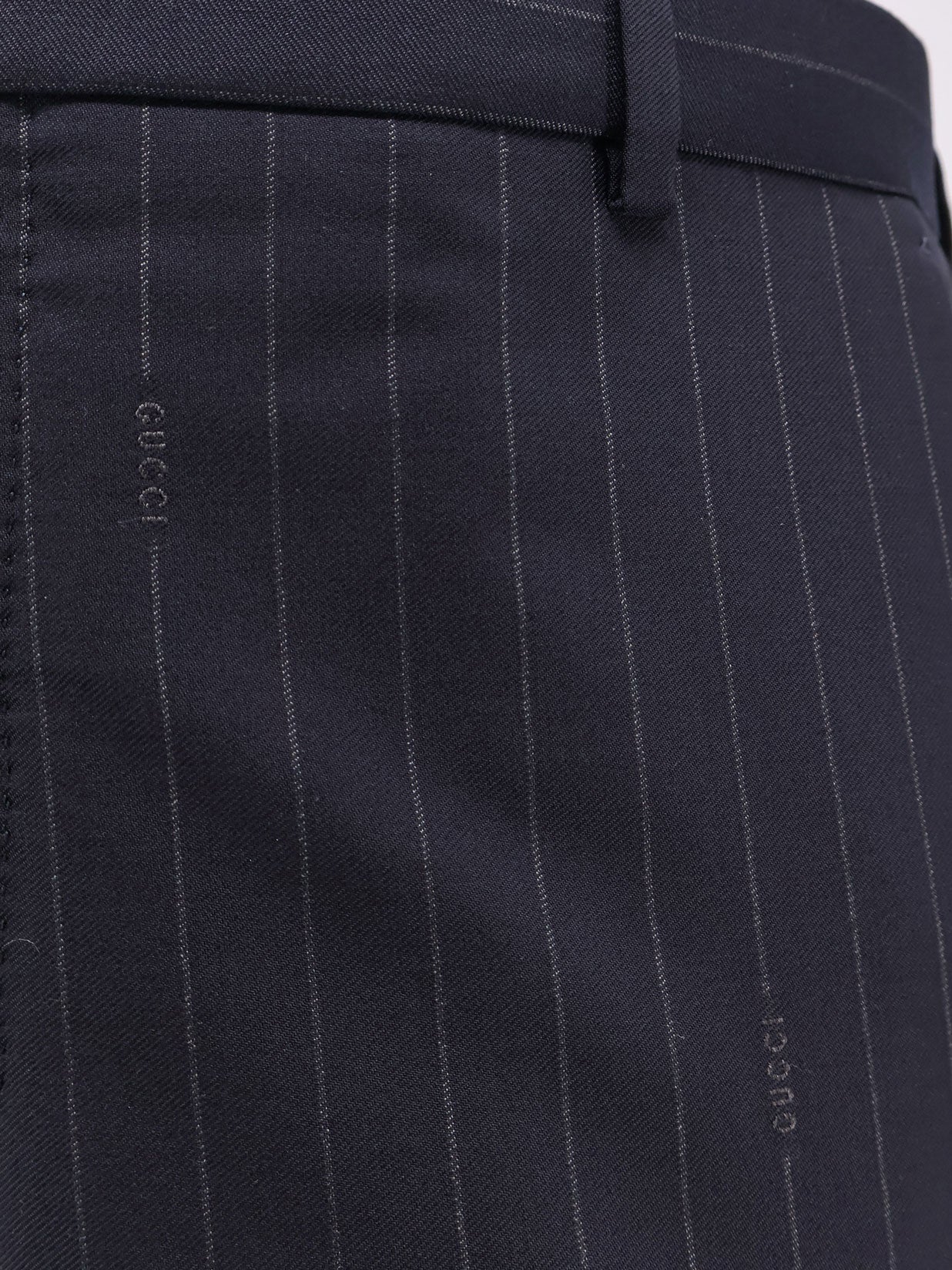 Gucci pinstripe wool trousers