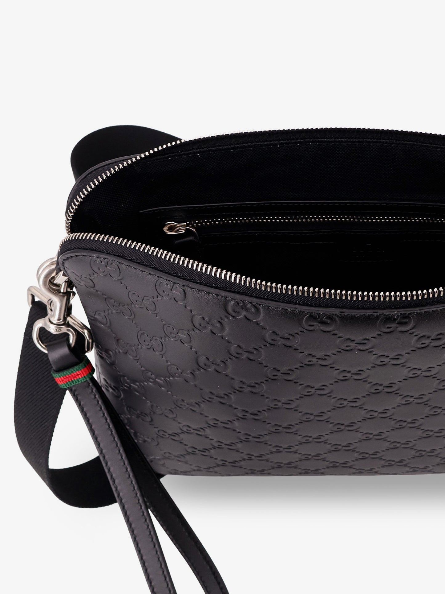 Leather GG Emblem crossbody bag with embossed GG motif
