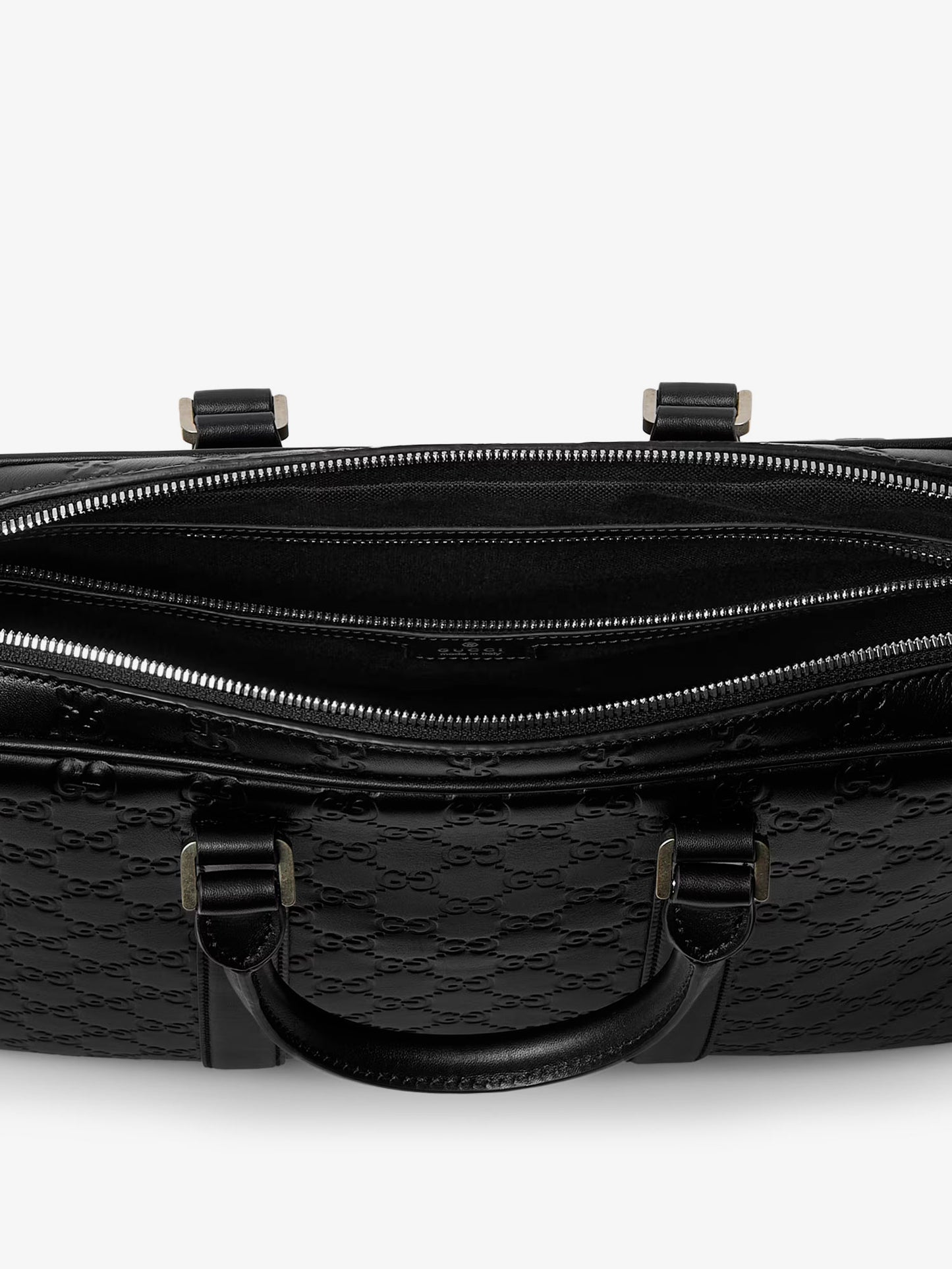 GG Emblem leather briefcase with all-over GG motif