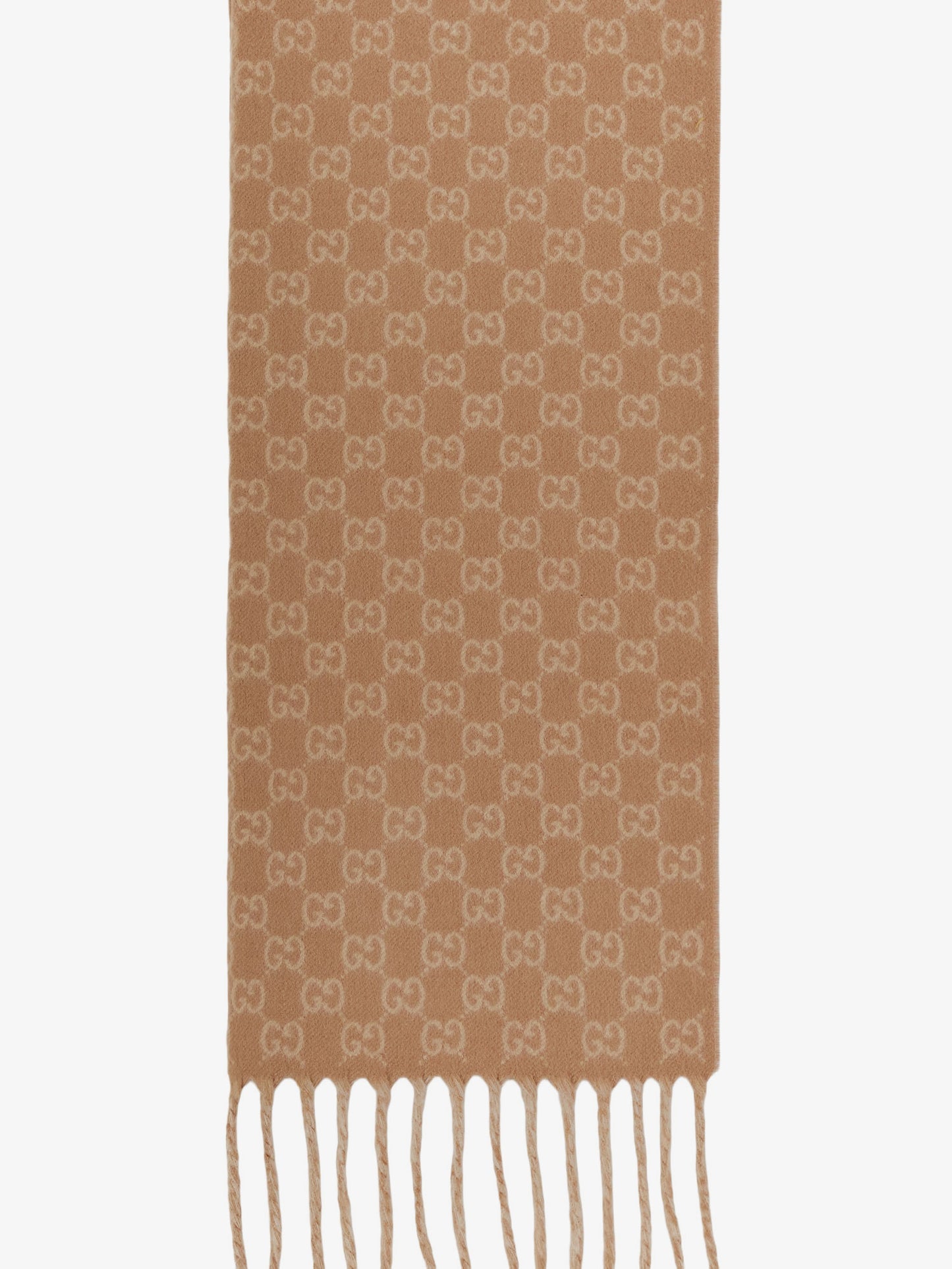 GG wool and cashmere scarf