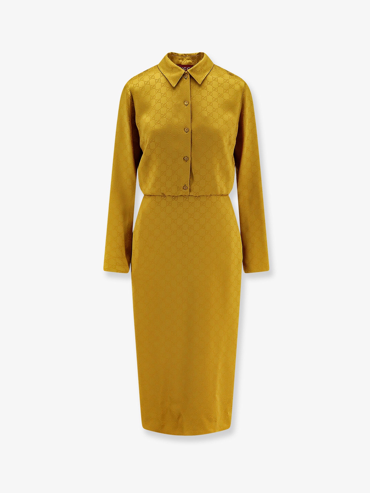 GG satin Chemisier Dress GUCCI - Nugnes1920 GG satin Chemisier Dress GUCCI - Nugnes1920