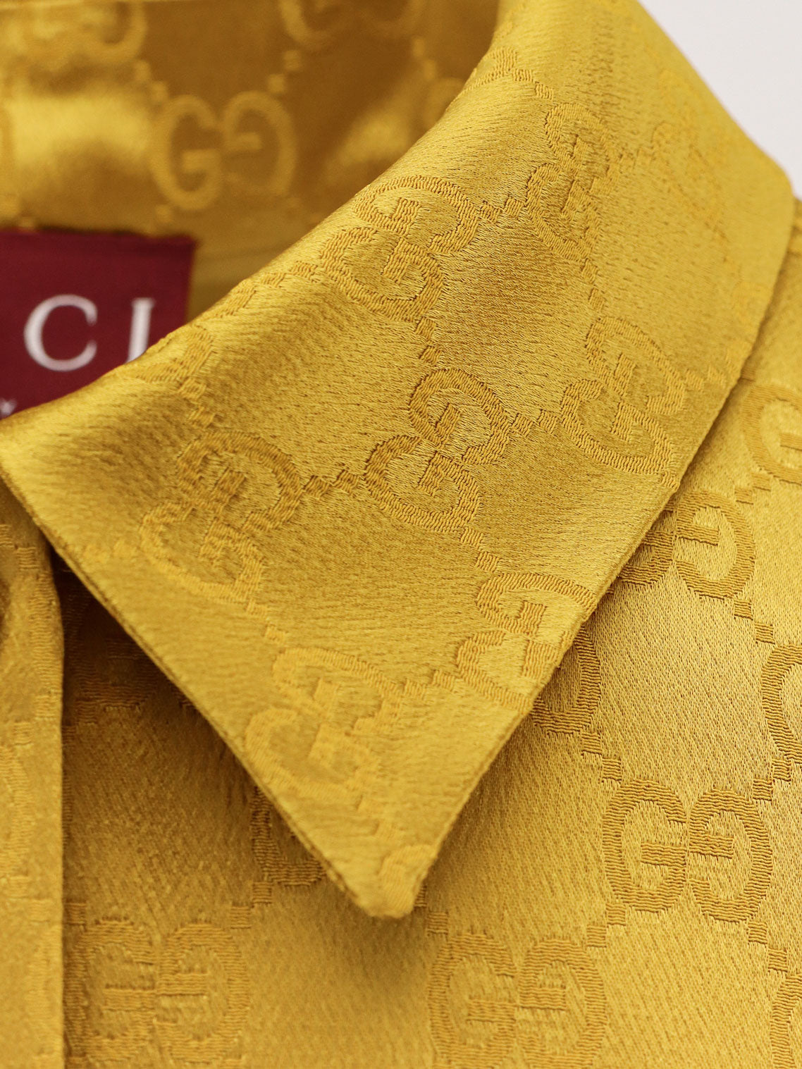 GG satin Chemisier Dress