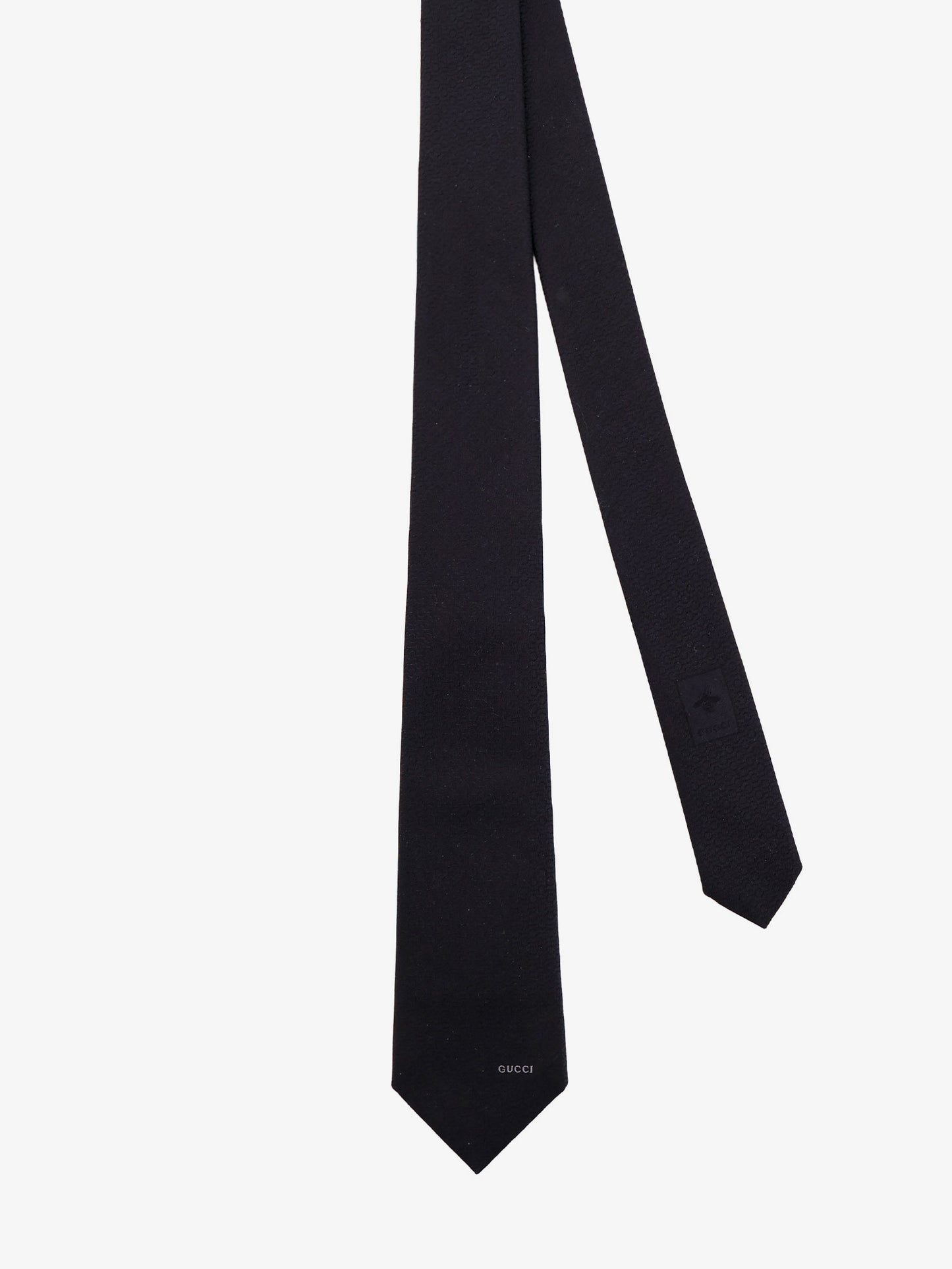 Gummy cotton and silk tie