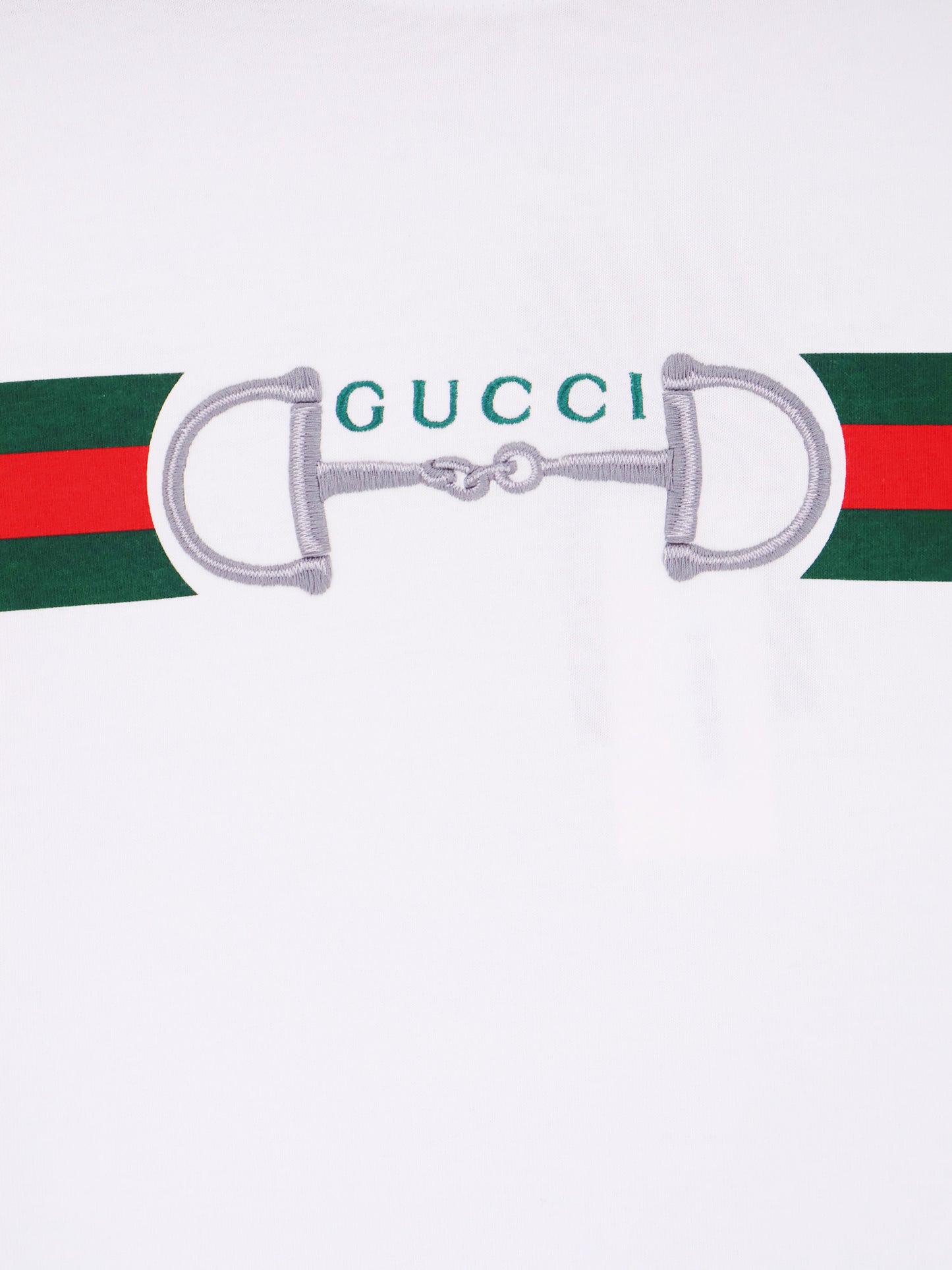 T-shirt in cotone con Nastro Web frontale