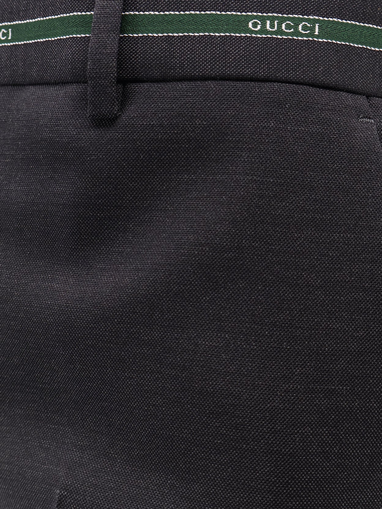 Wool trousers with Gucci detail